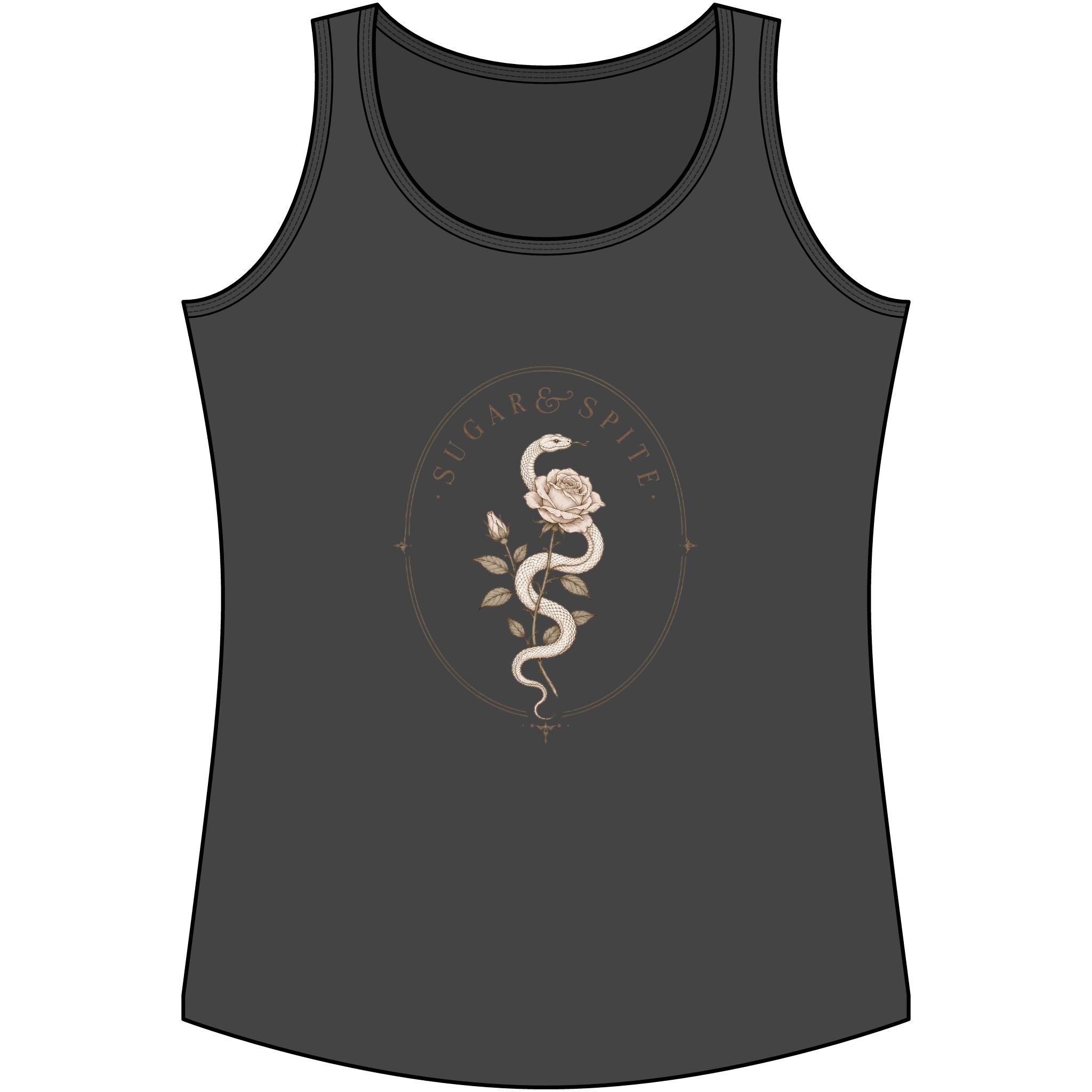 Vintage Floral 'Sugar & Spite' Tank Top