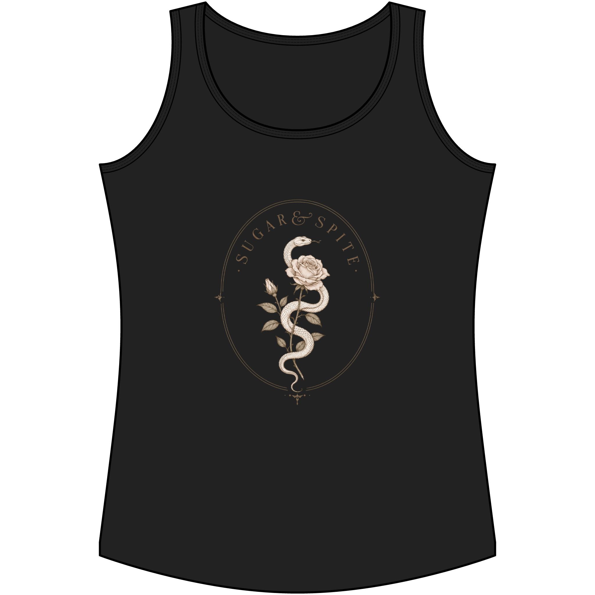 Vintage Floral 'Sugar & Spite' Tank Top