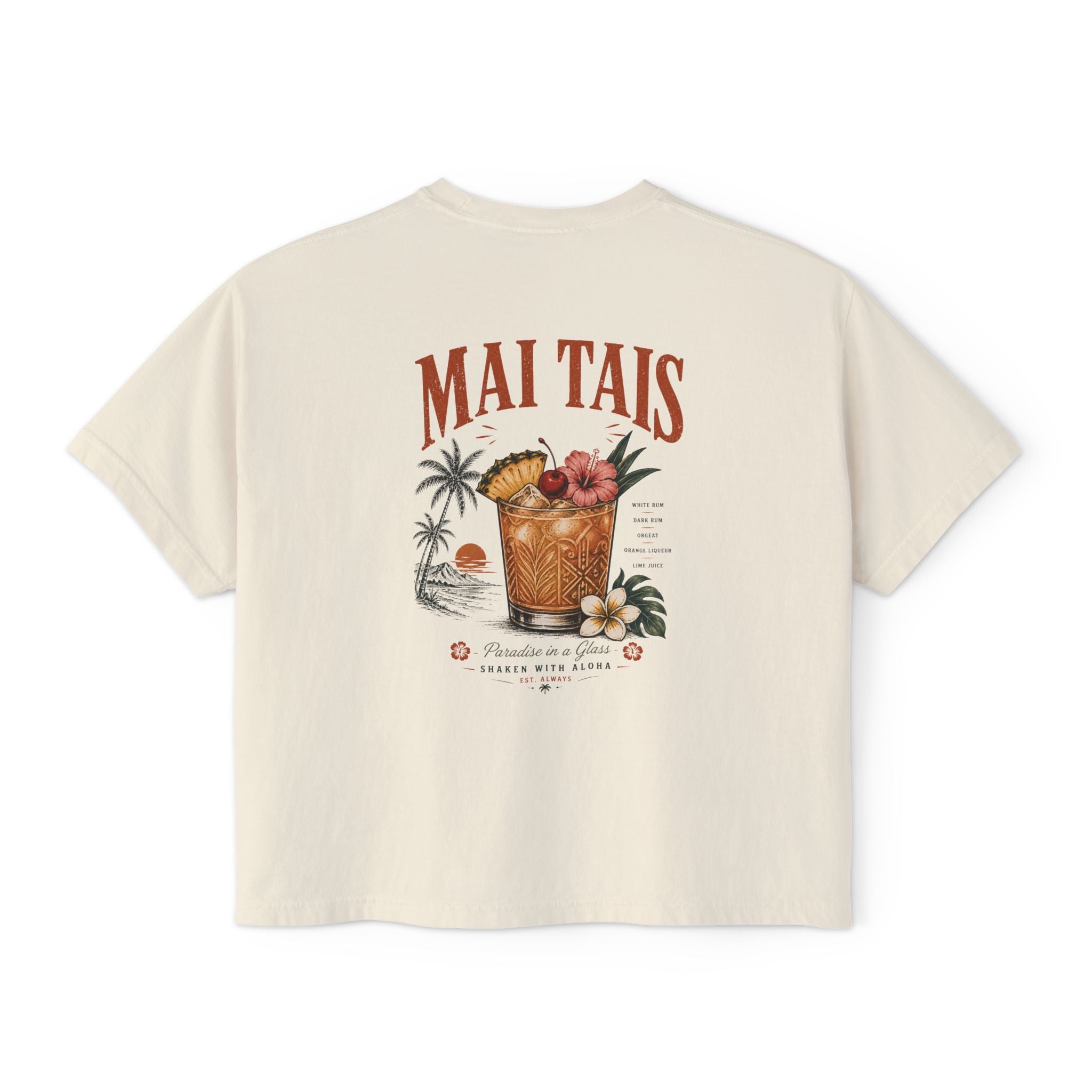 Mai Tais Cocktail Boxy Tee