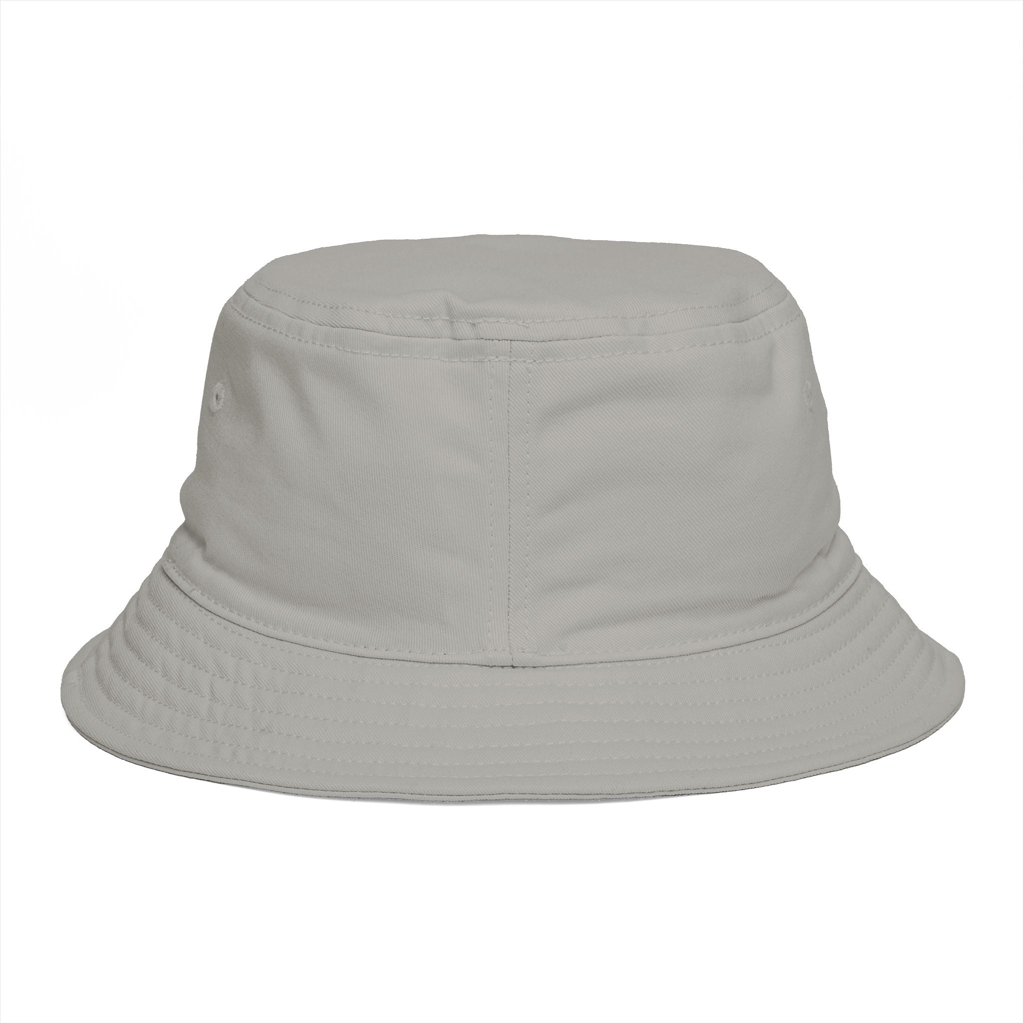 Bucket Hat — 'Sunrise Sprig' Floral Graphic Bucket Hat with Pink Bloom
