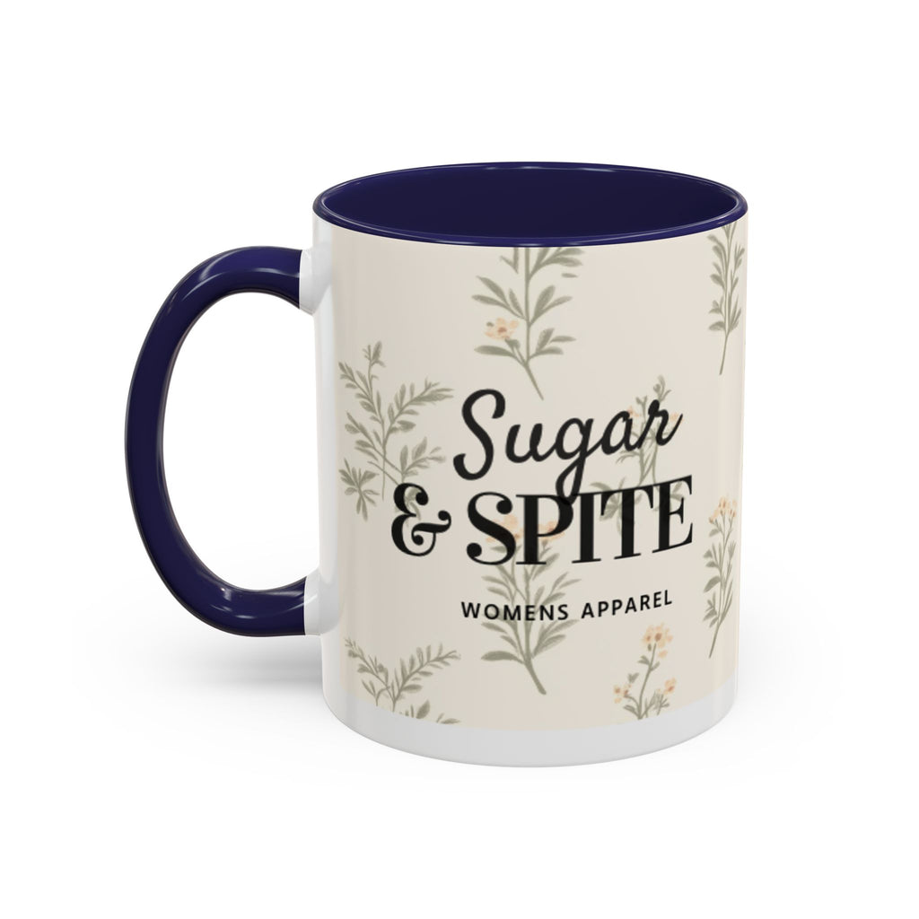 Sugar & Spite Floral Coffee Mug — Accent 11/15oz