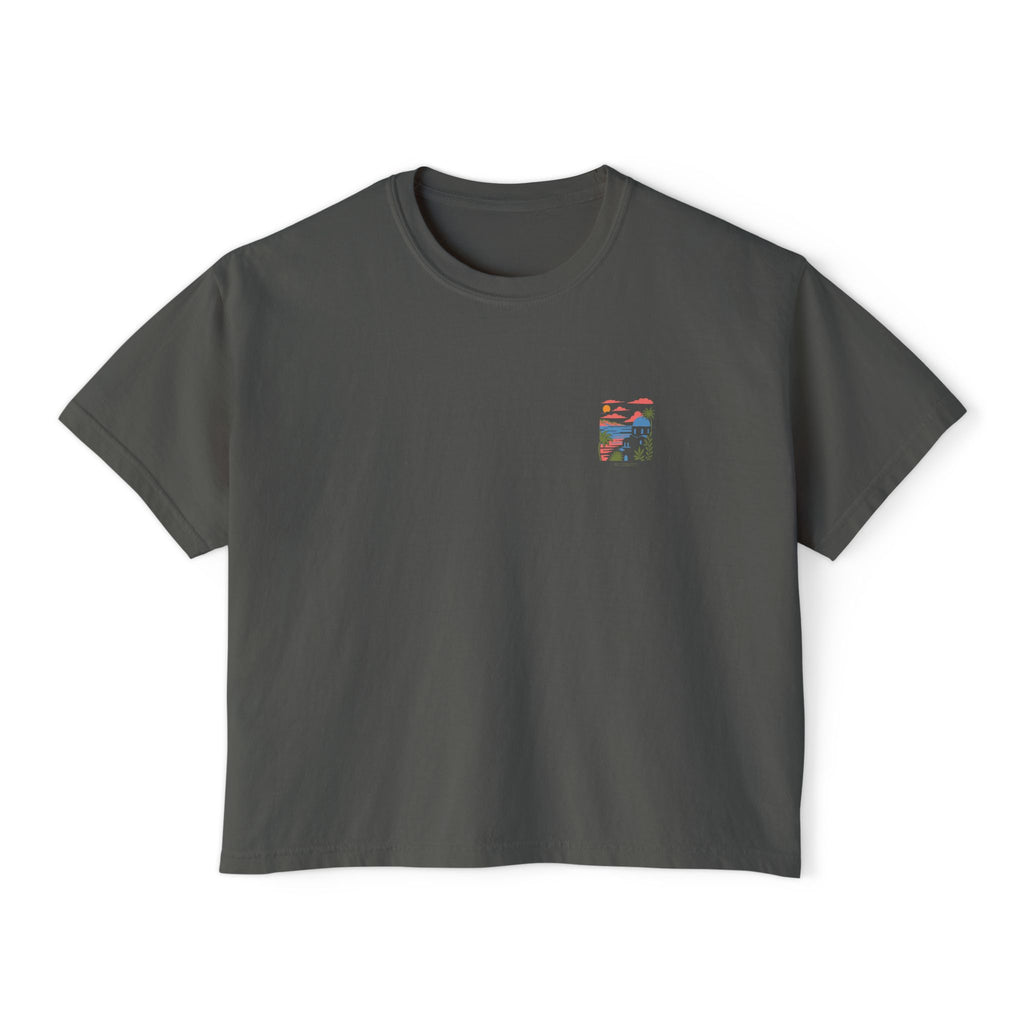 Mediterranean Sunset Graphic Boxy Tee
