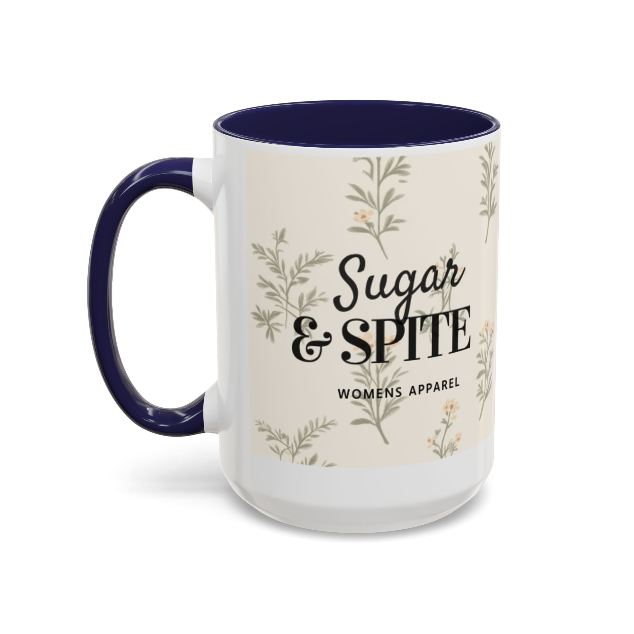 Sugar & Spite Floral Coffee Mug — Accent 11/15oz