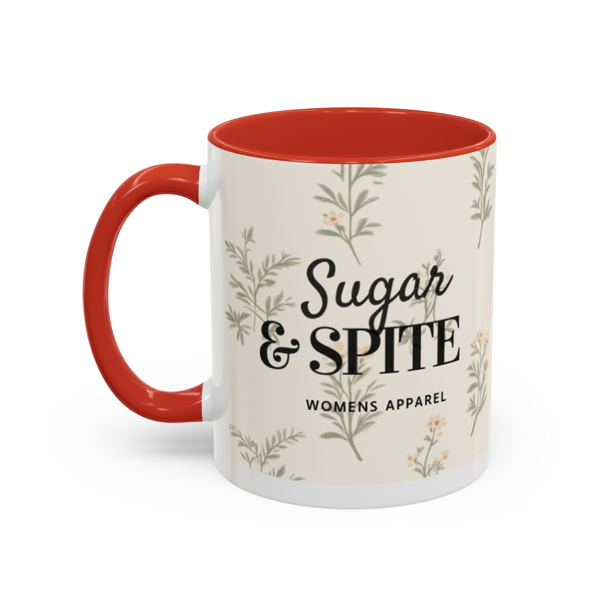 Sugar & Spite Floral Coffee Mug — Accent 11/15oz