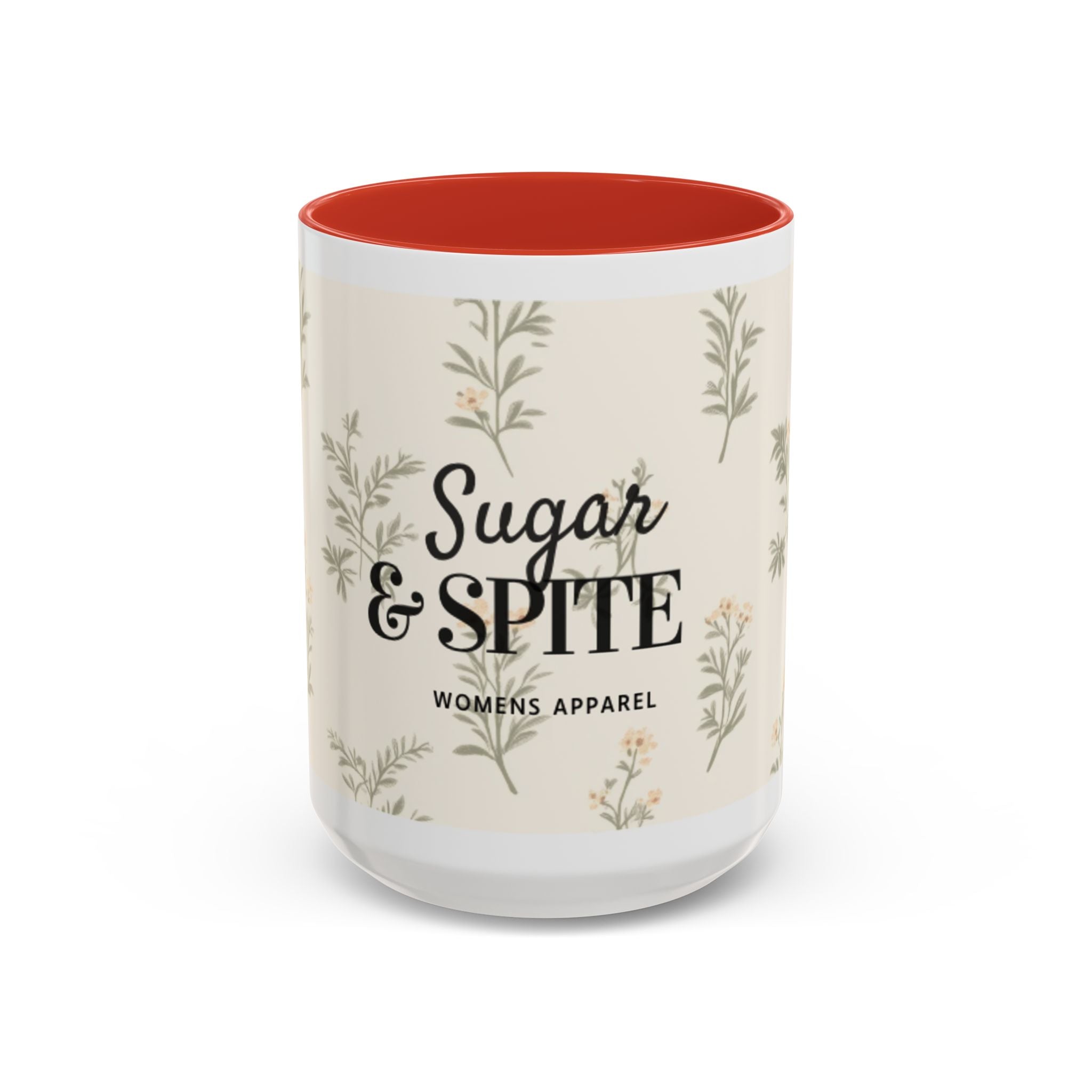Sugar & Spite Floral Coffee Mug — Accent 11/15oz