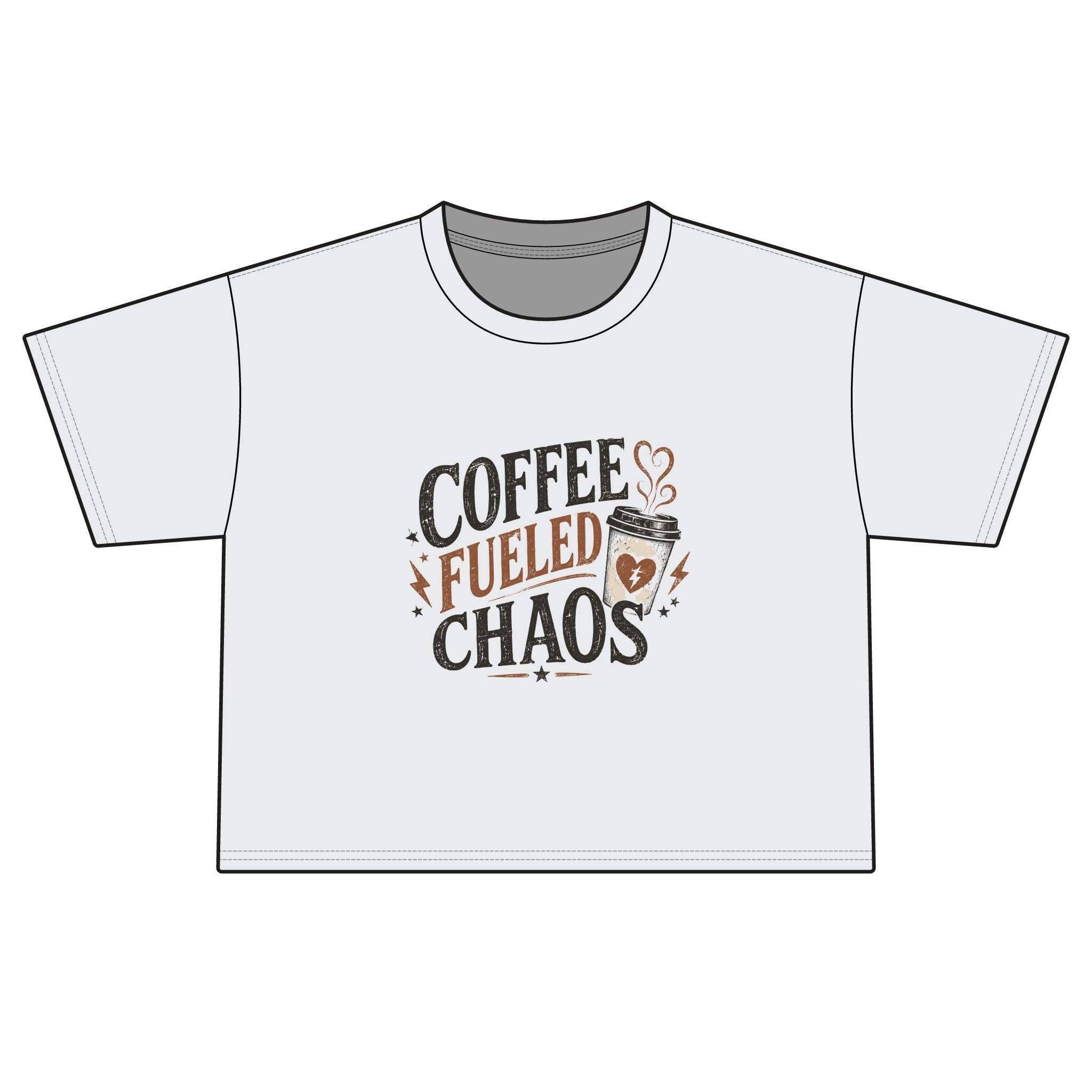 Coffee Fueled Chaos Boxy Tee