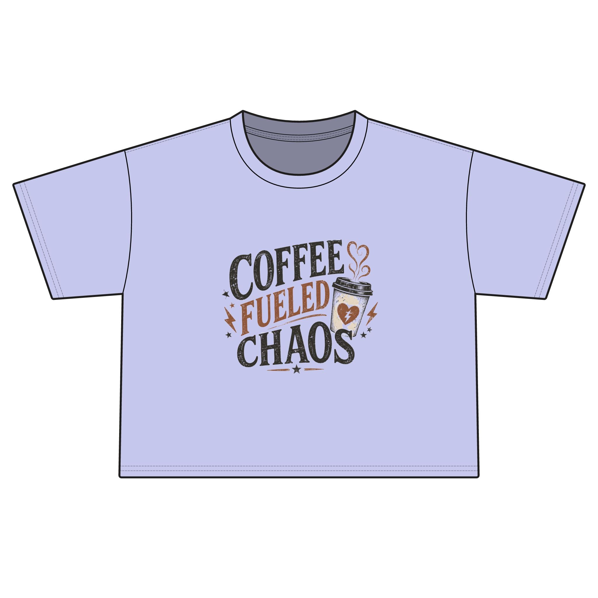 Coffee Fueled Chaos Boxy Tee