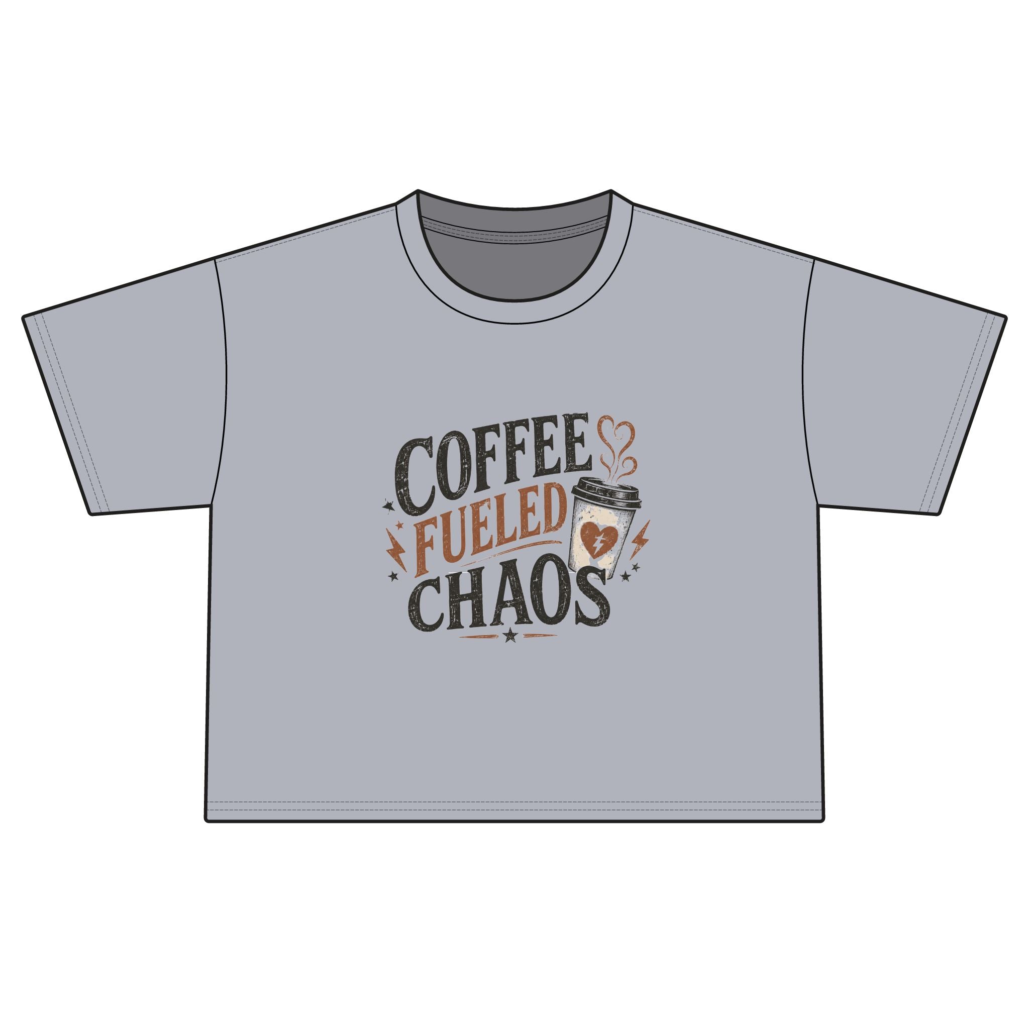 Coffee Fueled Chaos Boxy Tee