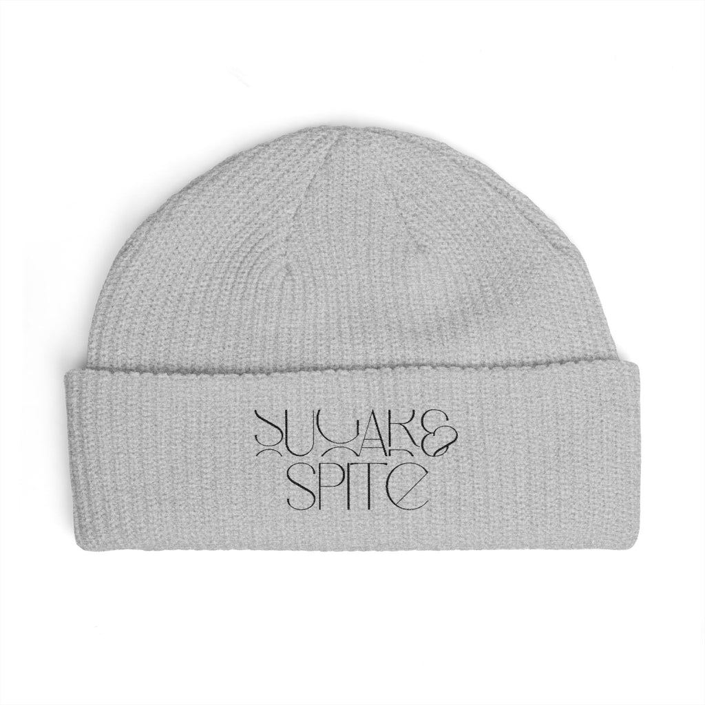 Cuff Beanie — Curved Script Logo Knit Cap