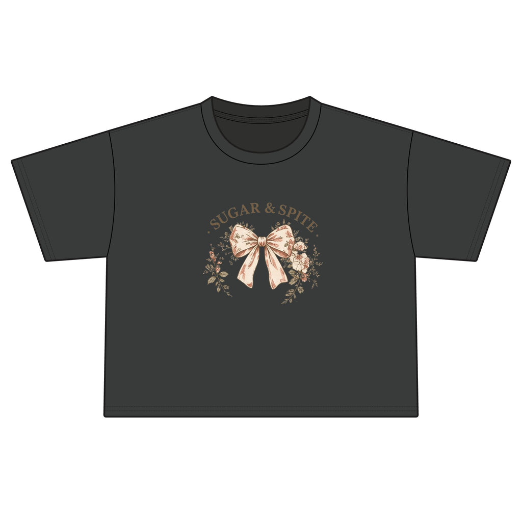 Sugar & Spite Floral Bow Boxy Tee