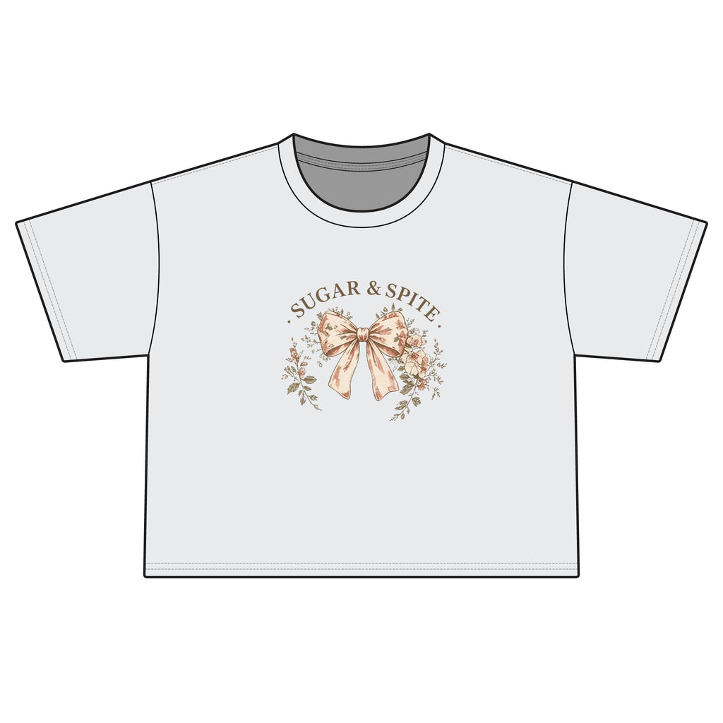 Sugar & Spite Floral Bow Boxy Tee