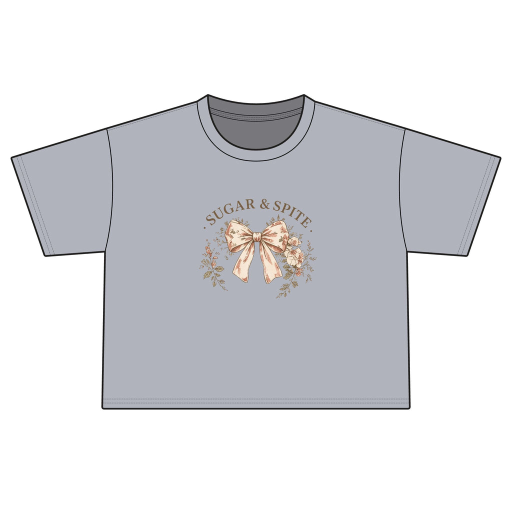Sugar & Spite Floral Bow Boxy Tee
