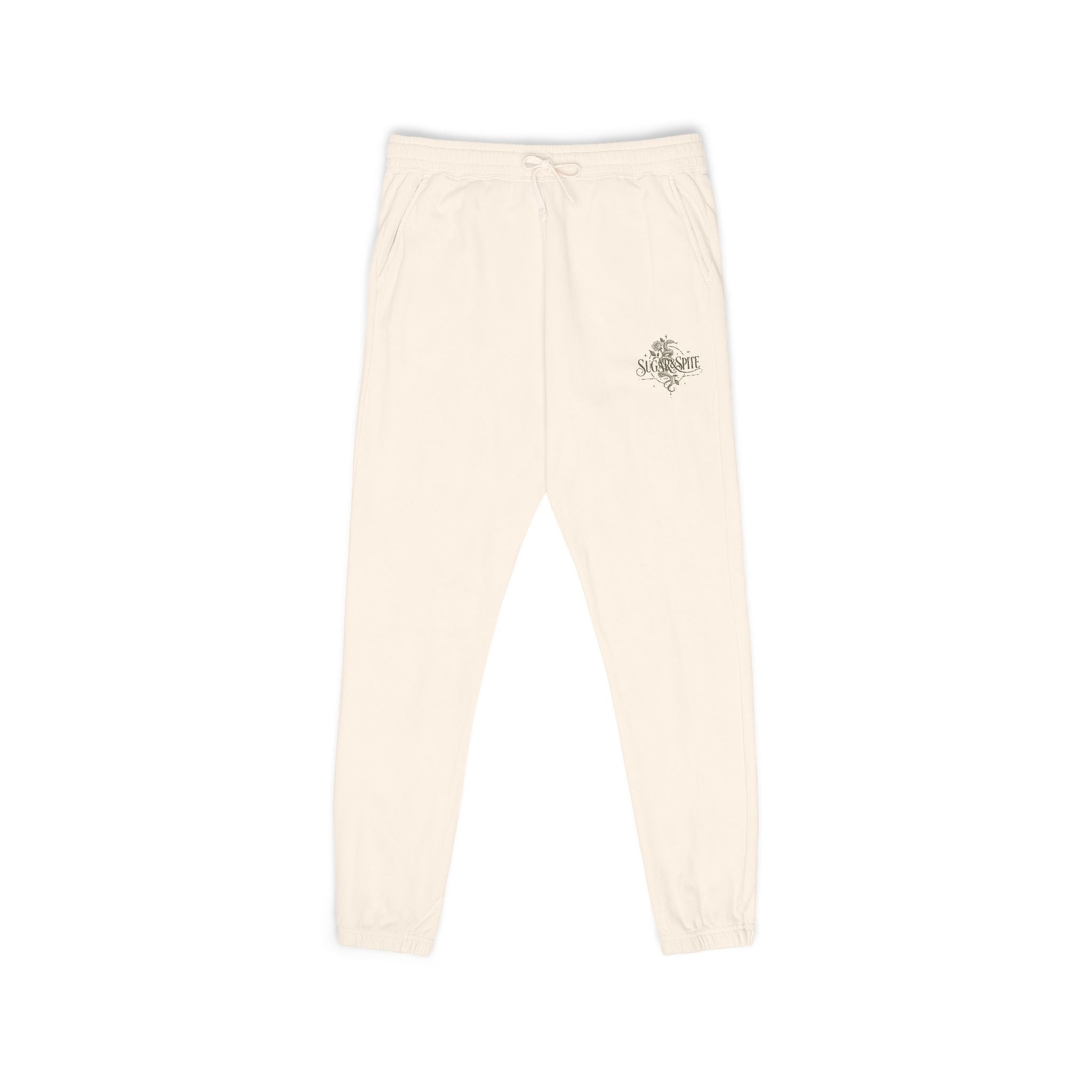 Vintage Botanical Skull sweatpants | small chest graphic, olive