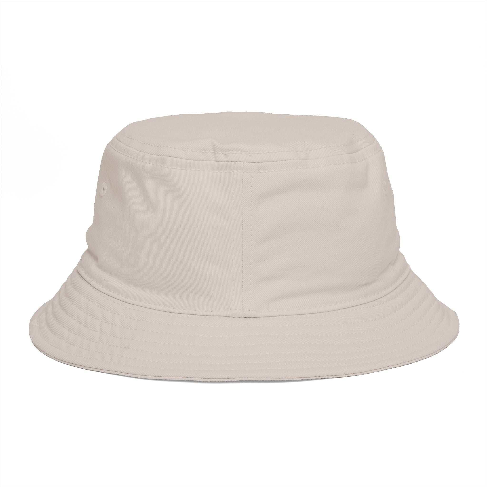 Bucket Hat — 'Sunrise Sprig' Floral Graphic Bucket Hat with Pink Bloom