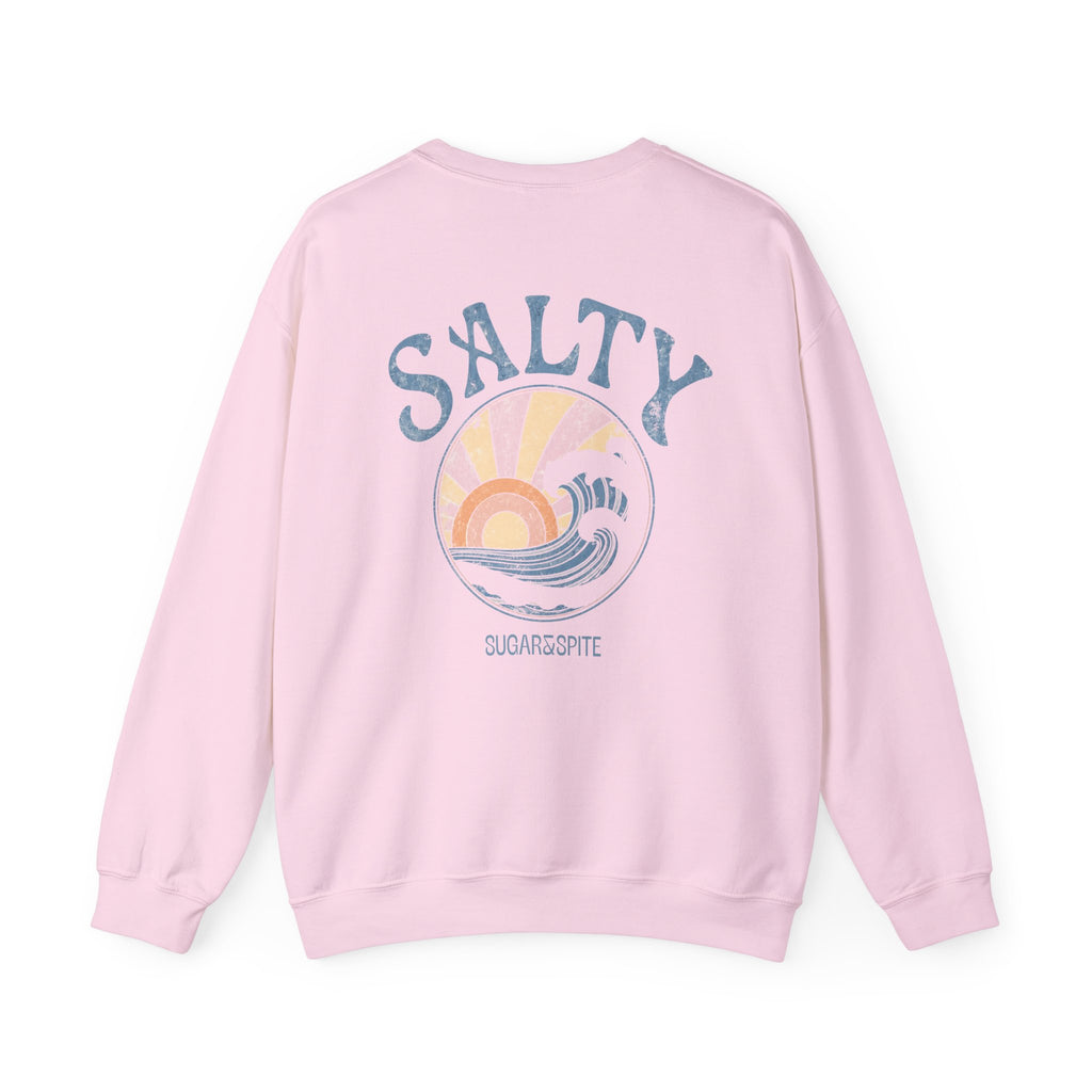 Salty Sunset Wave Crewneck Sweatshirt