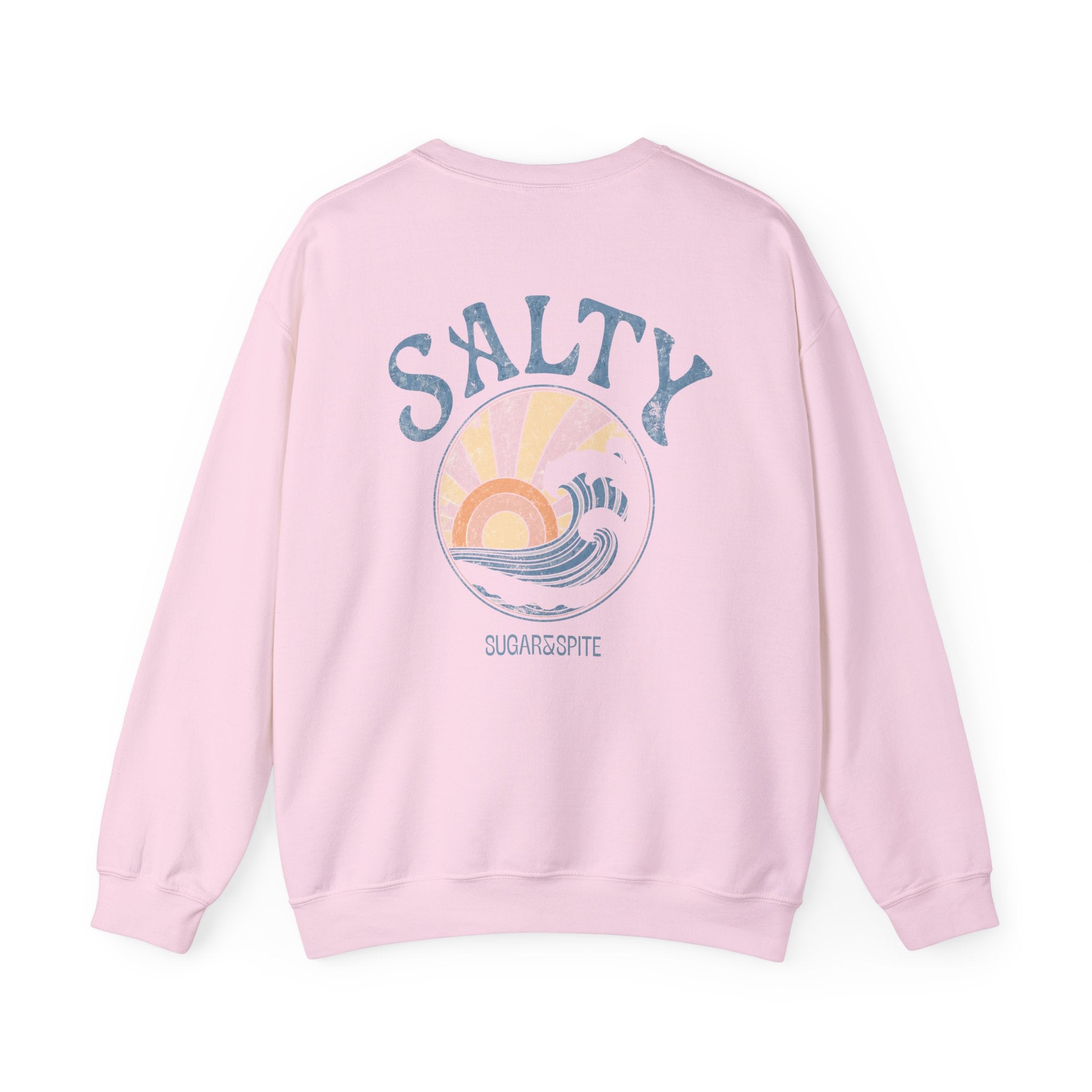 Salty Sunset Wave Crewneck Sweatshirt
