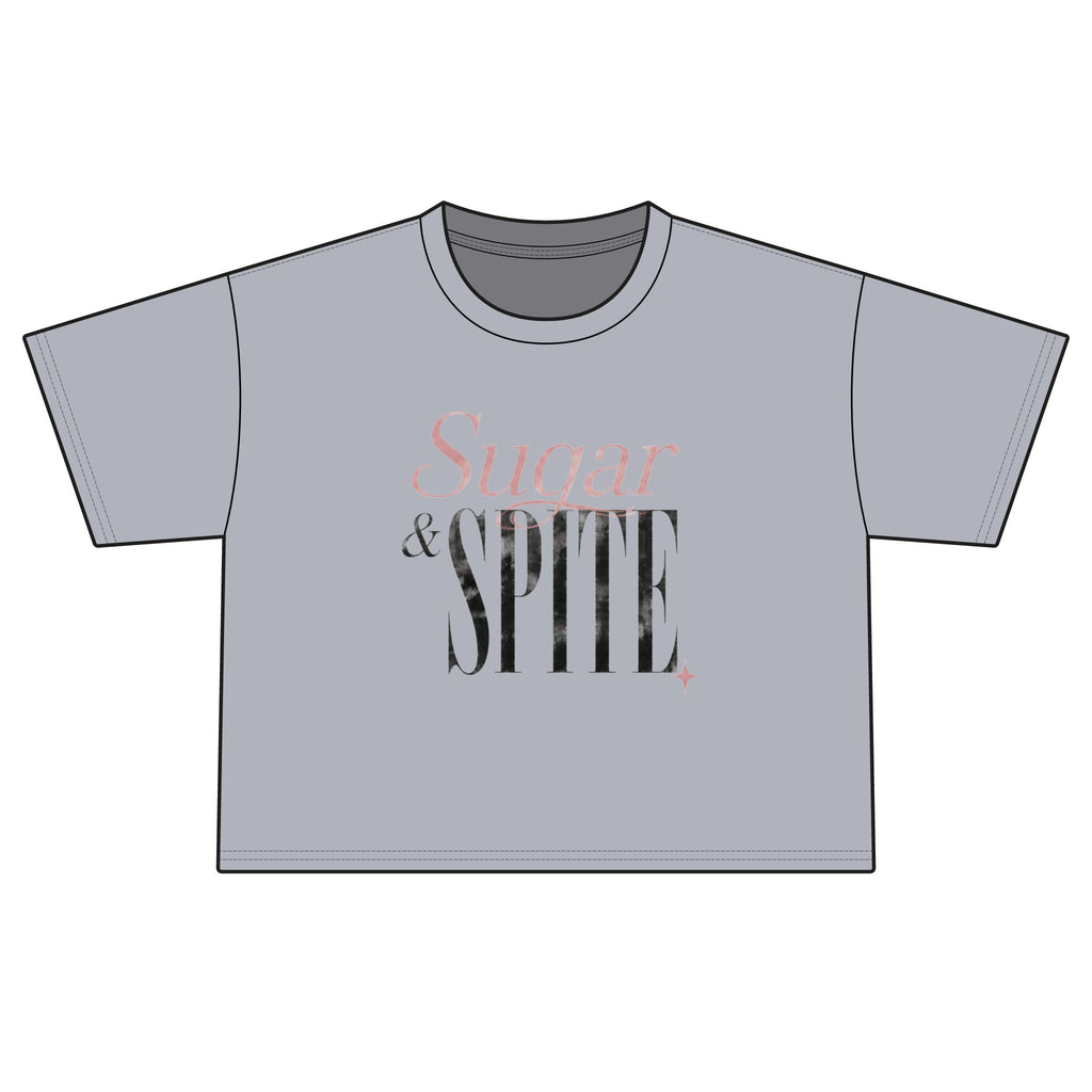 Sugar & Spite Boxy Tee — Cute Feminine Graphic Crop T‑Shirt