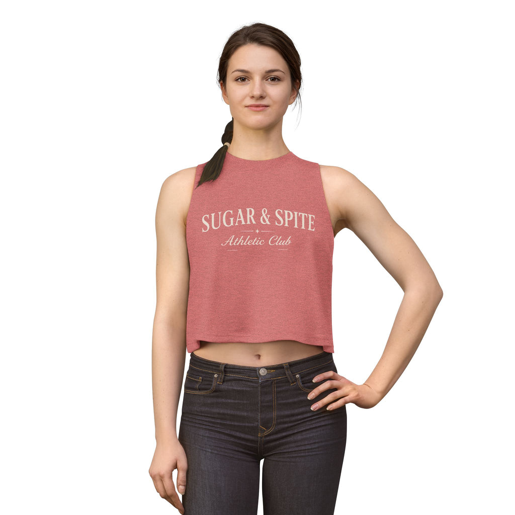 Sugar & Spite Athletic Club Crop Top — Women's Vintage Athletic Tank