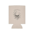 Can Cooler • 'sugar & spite' Floral Skull Drink Koozie