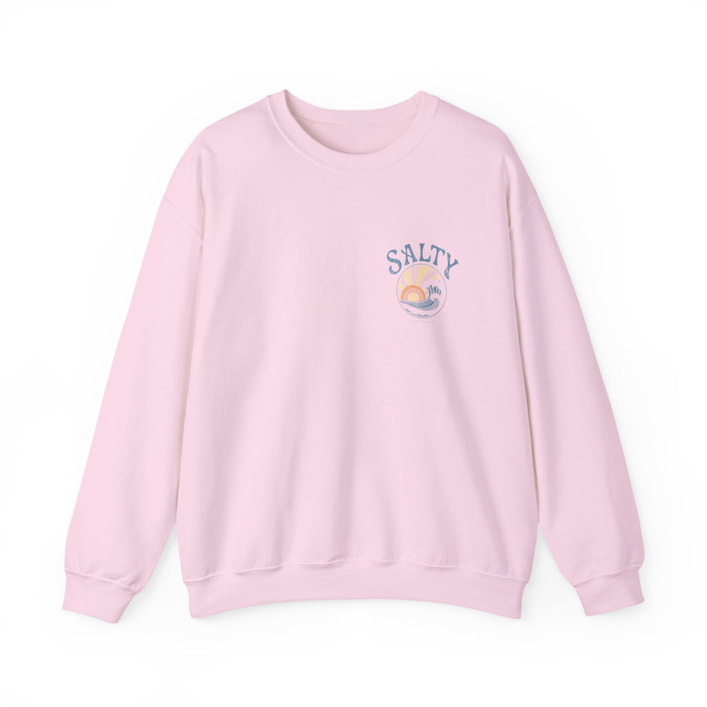 Salty Sunset Wave Crewneck Sweatshirt