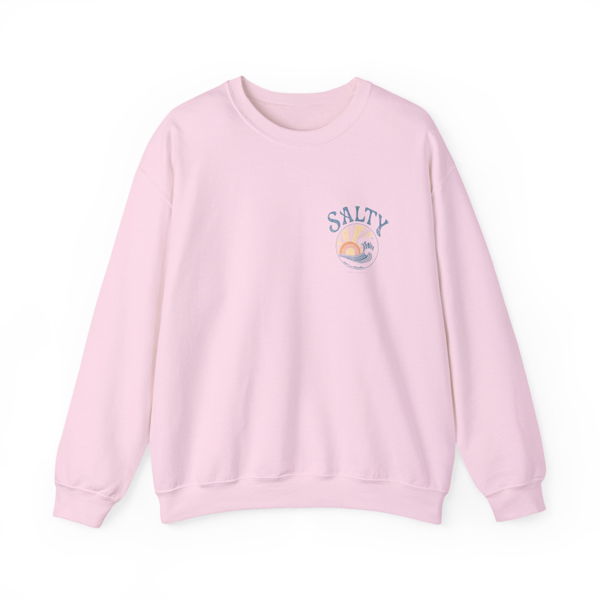 Salty Sunset Wave Crewneck Sweatshirt