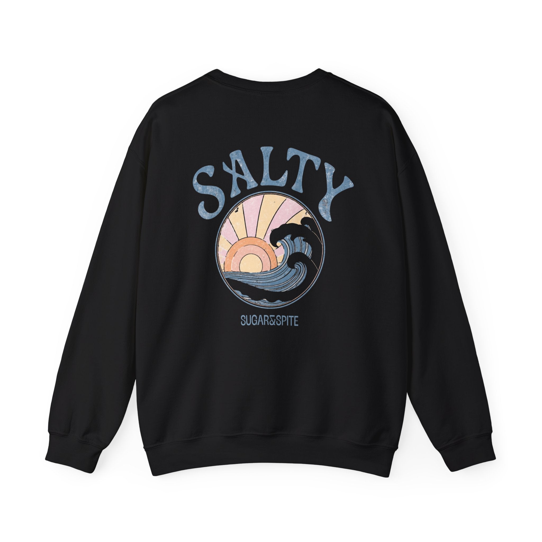 Salty Sunset Wave Crewneck Sweatshirt