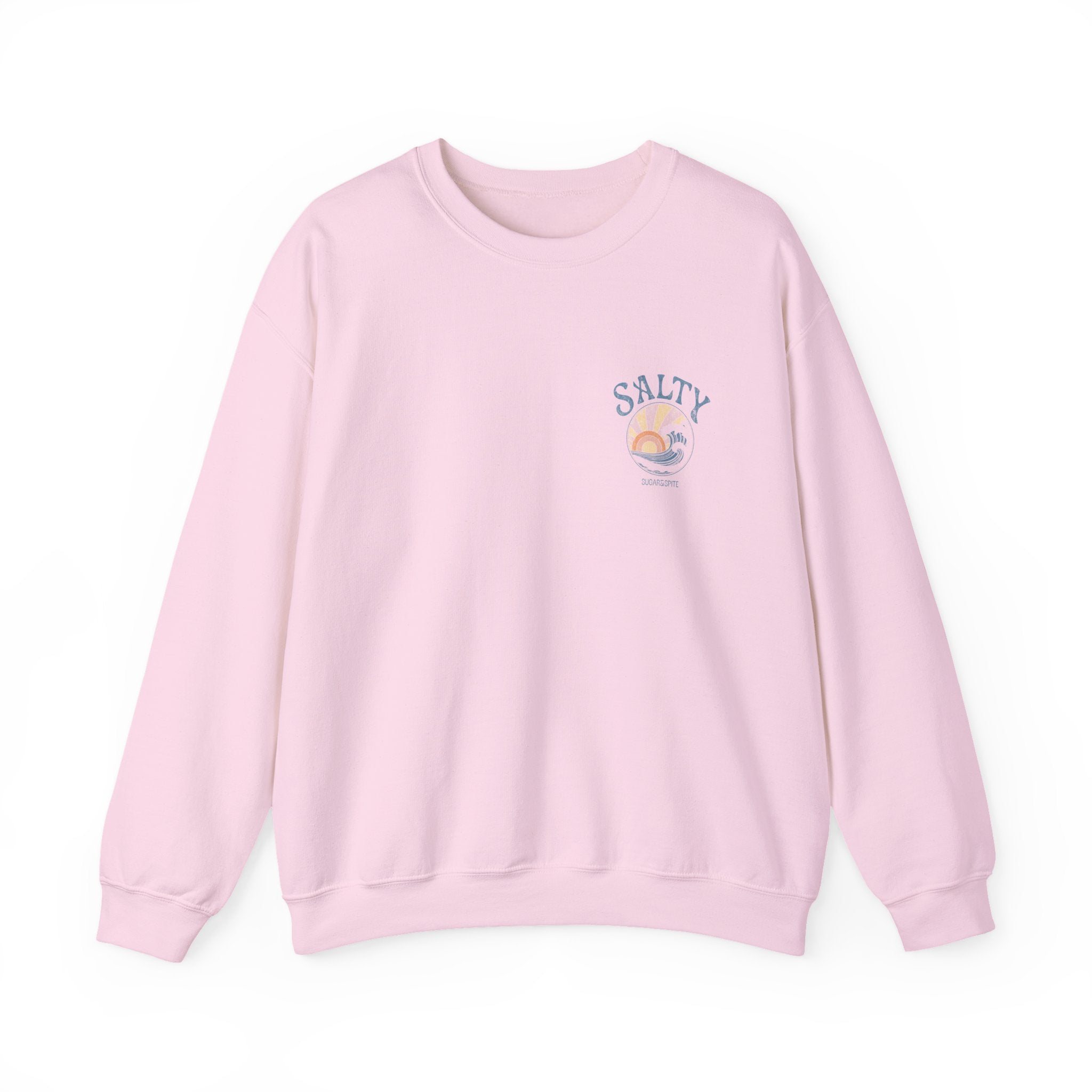 Salty Sunset Wave Crewneck Sweatshirt