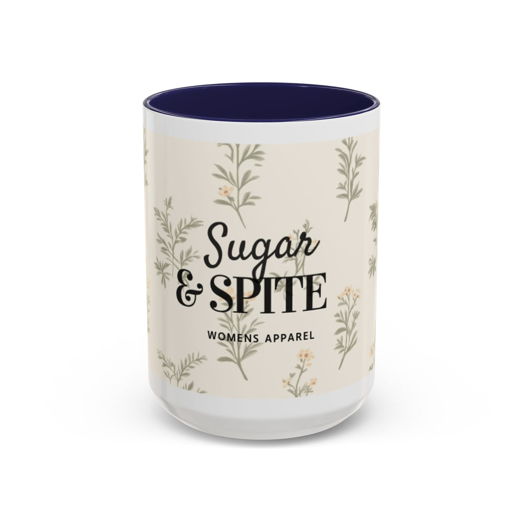 Sugar & Spite Floral Coffee Mug — Accent 11/15oz