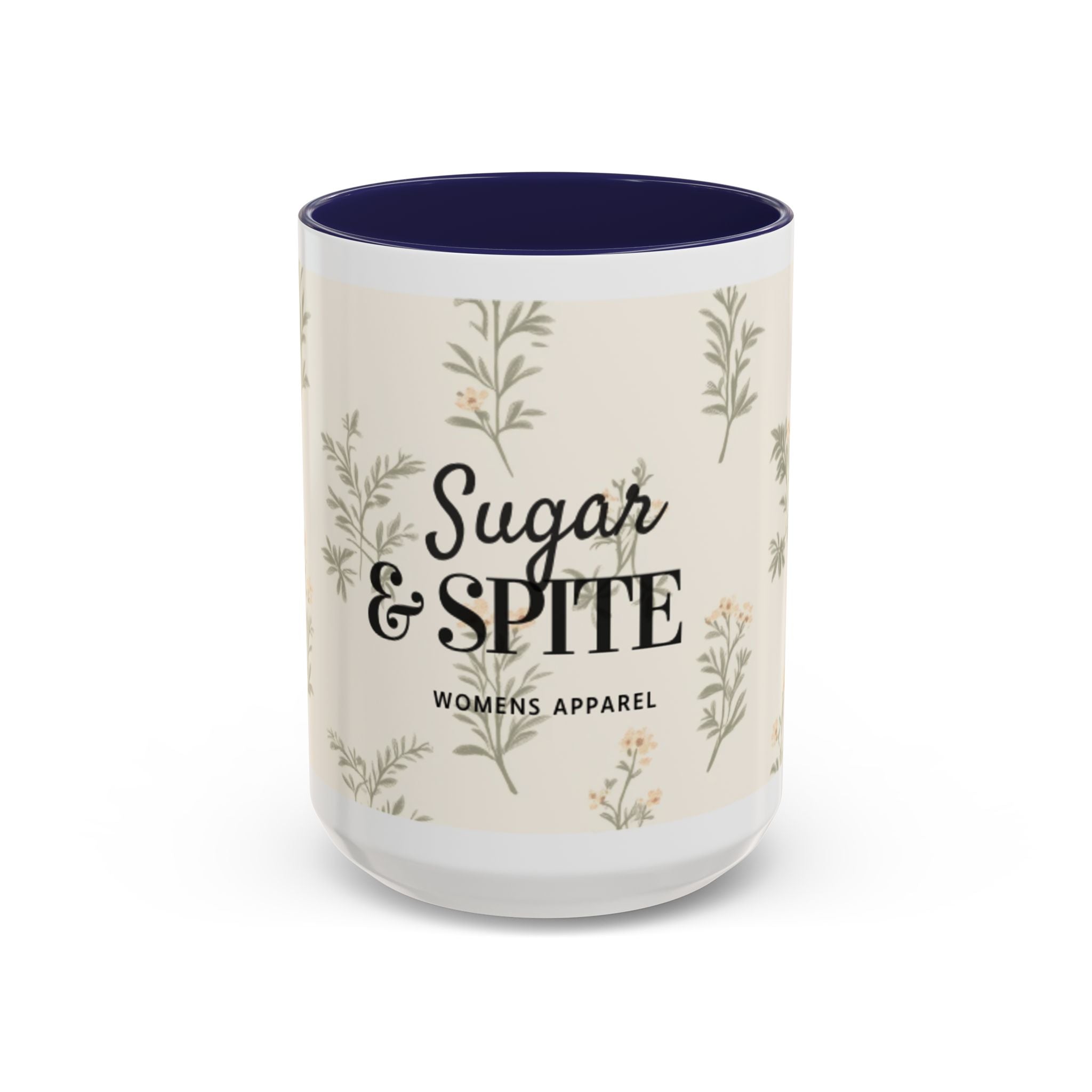 Sugar & Spite Floral Coffee Mug — Accent 11/15oz