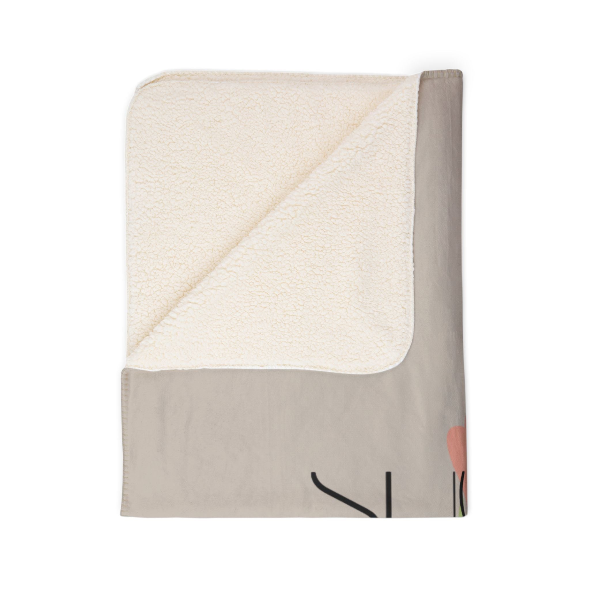 Sugar & Spite Floral Sherpa Blanket — Cozy Fleece Throw for Home, Gifts & Spring Decor