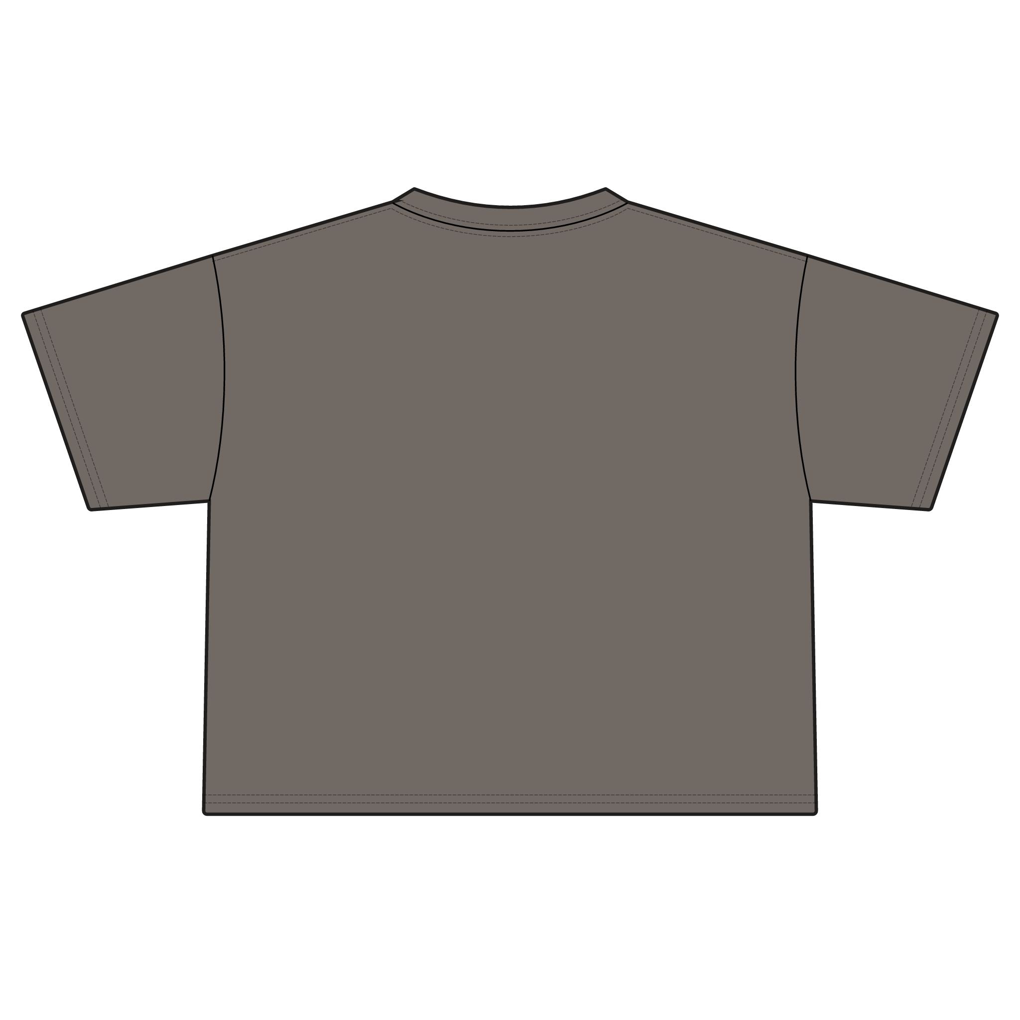 Boxy Women's Tee — Leopard Silhouette Graphic