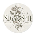Round Vinyl Sticker — 'Sugar & Spite' Vintage Snake & Rose Design