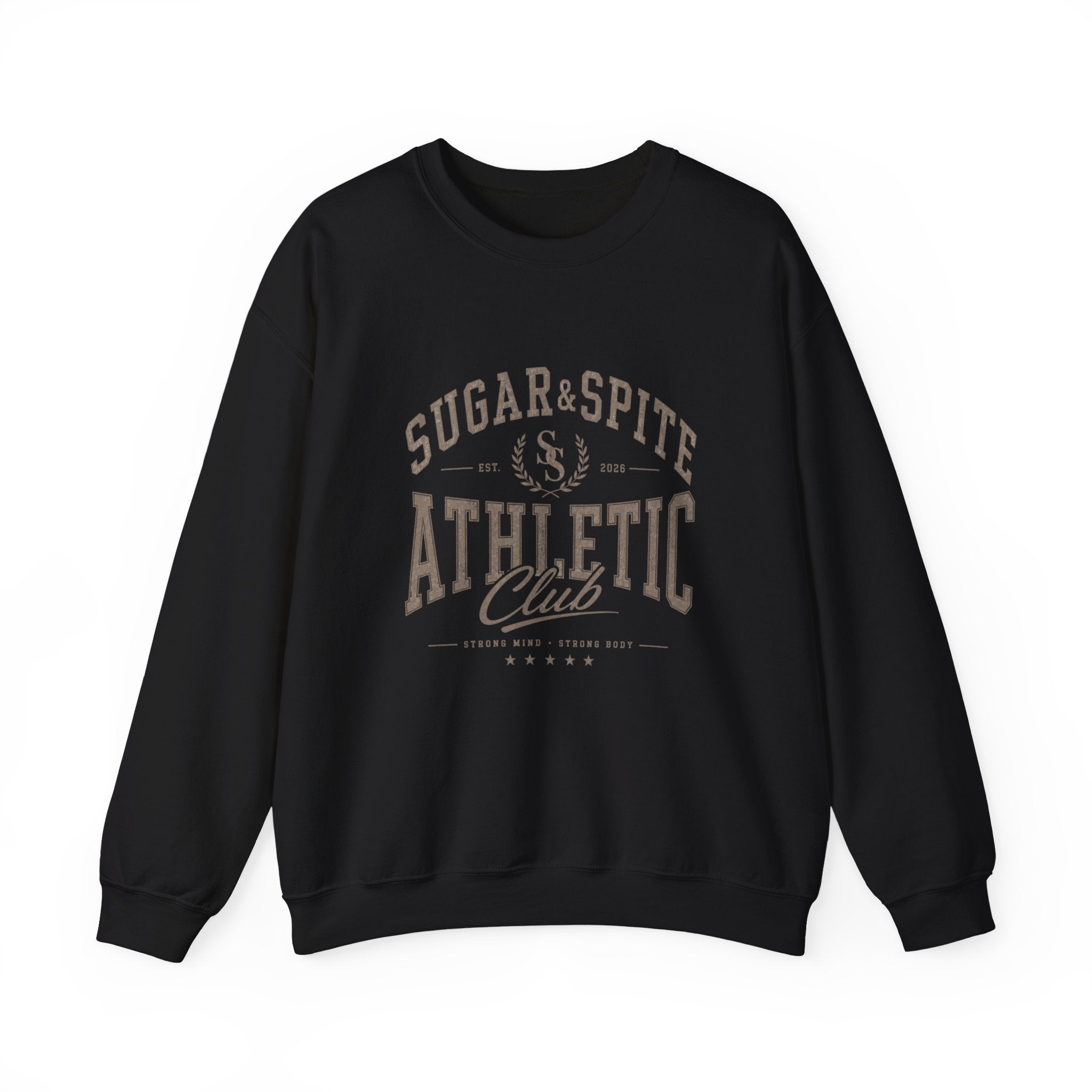 Athletic Club Sweatshirt — "Sugar & Spite" Vintage Crewneck