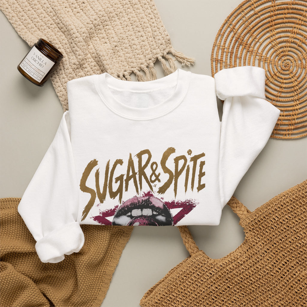 Sugar&Spite Lips and Pop Crewneck Sweatshirt