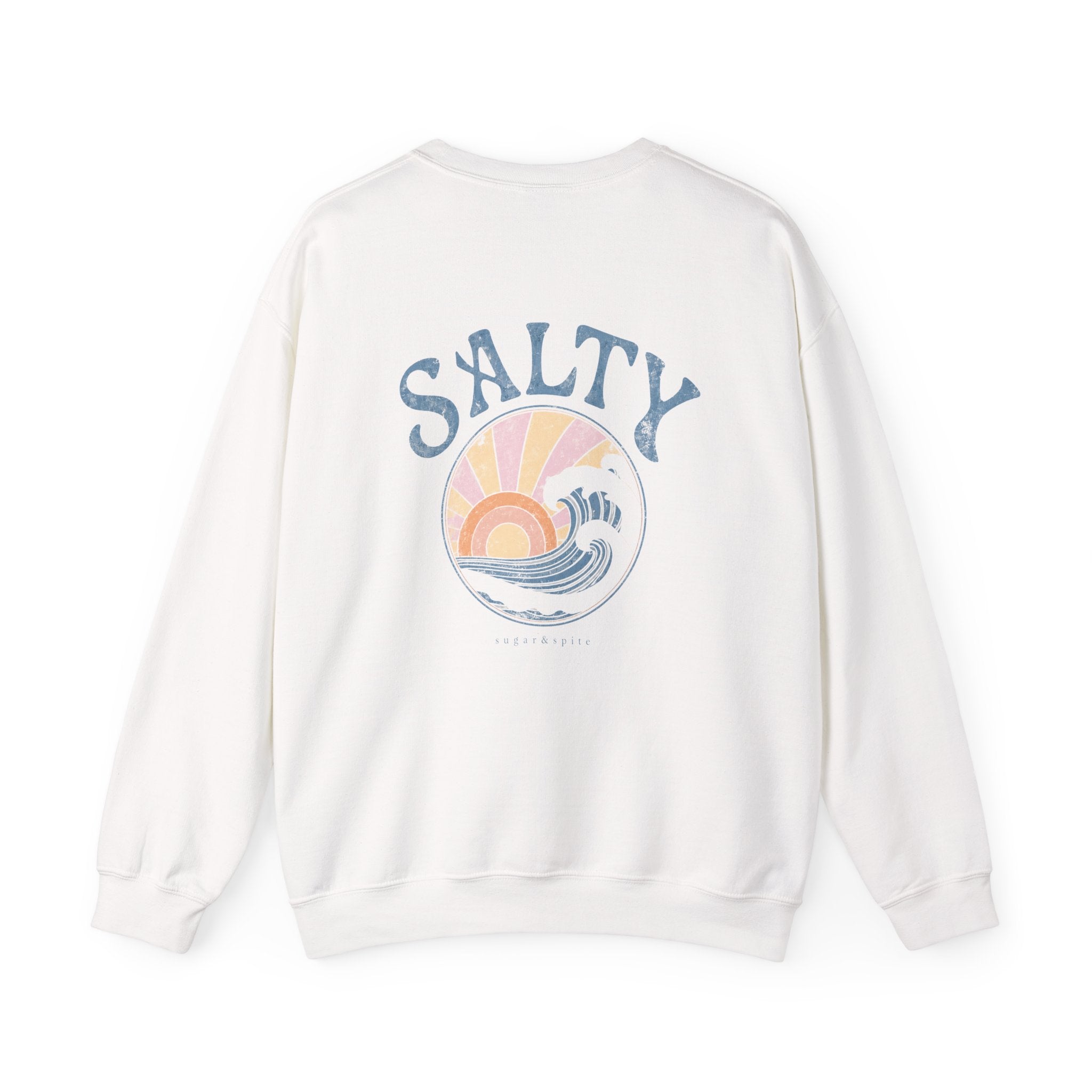 Salty Sunset Wave Crewneck Sweatshirt