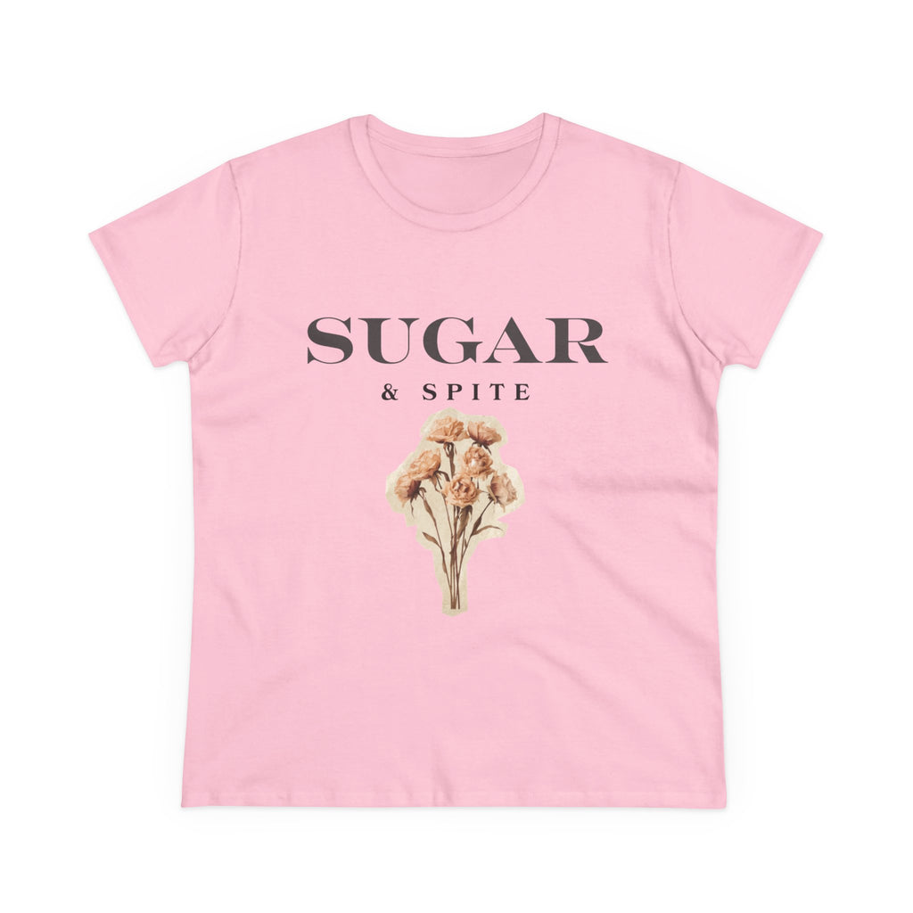 Sugar & Spite Floral Tee — Women's Cute Vintage Bouquet Shirt