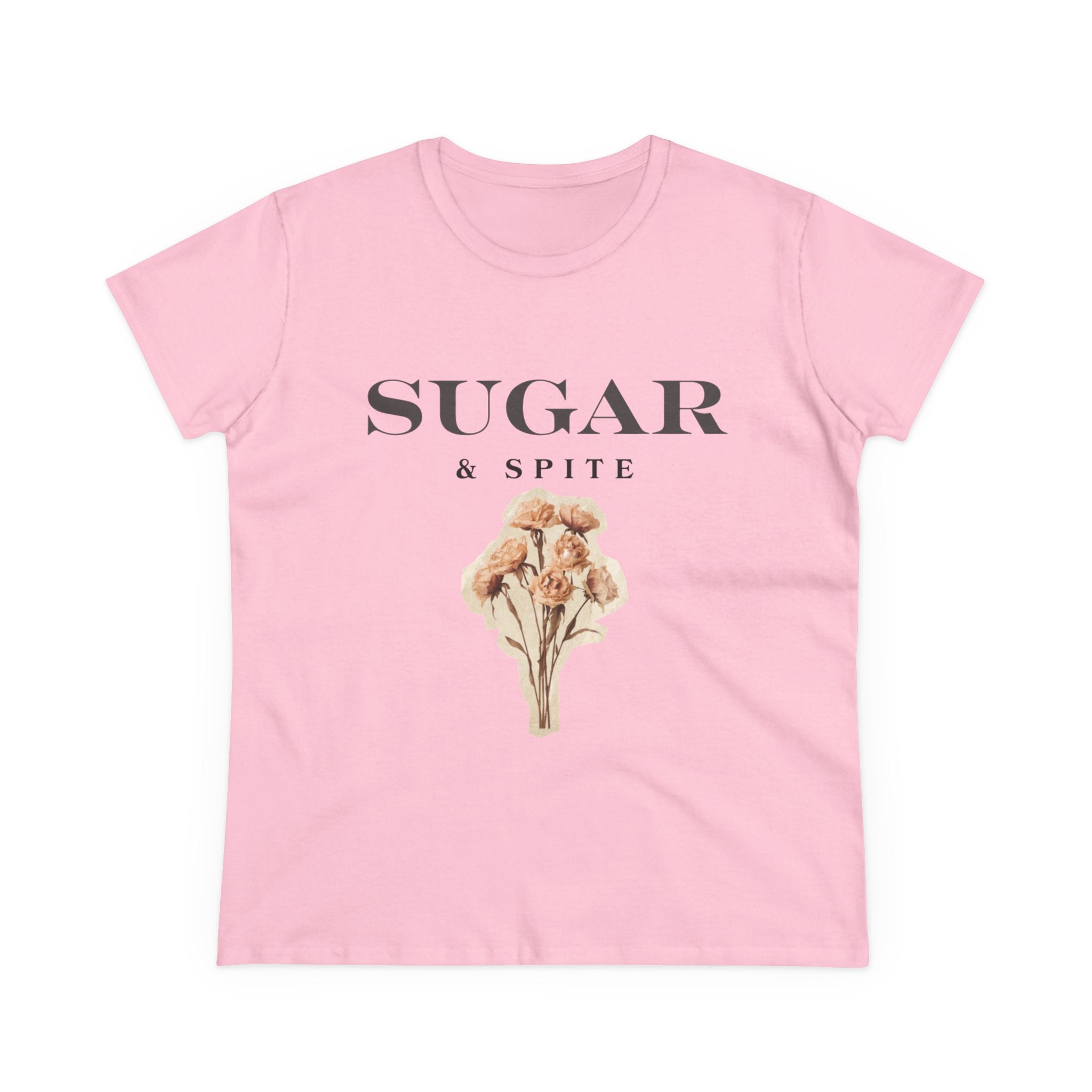Sugar & Spite Floral Tee — Women's Cute Vintage Bouquet Shirt