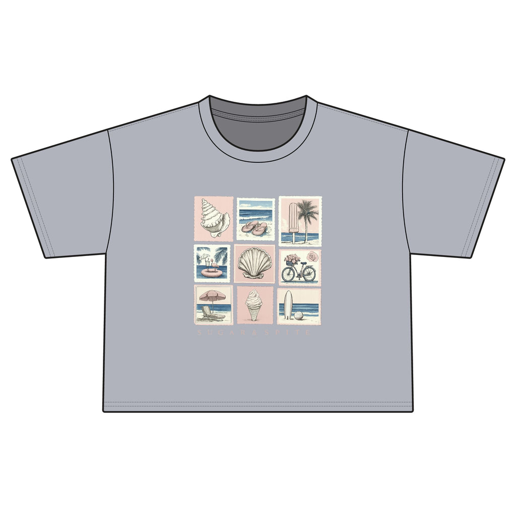 Women's Summer Collage Boxy Tee