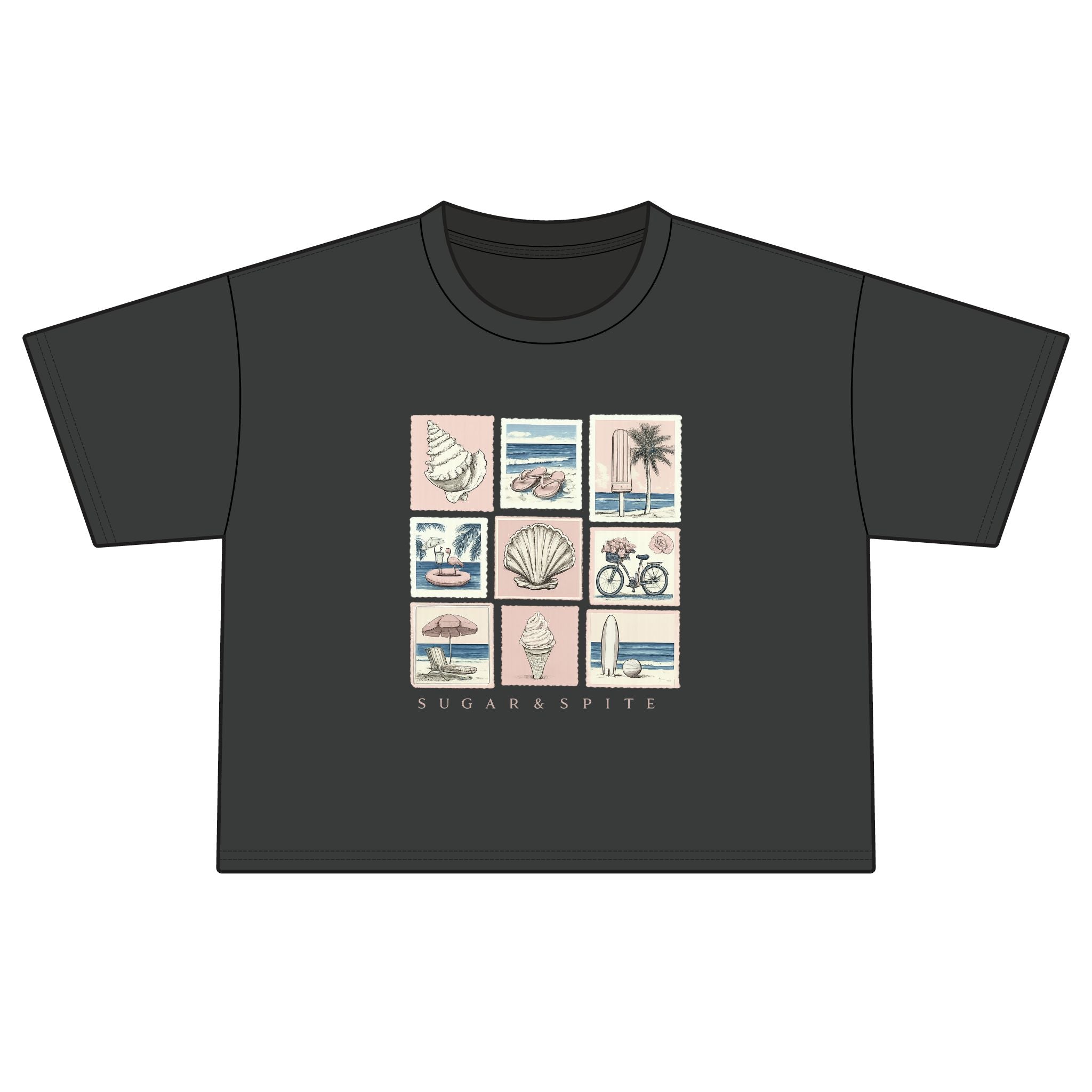 Women's Summer Collage Boxy Tee
