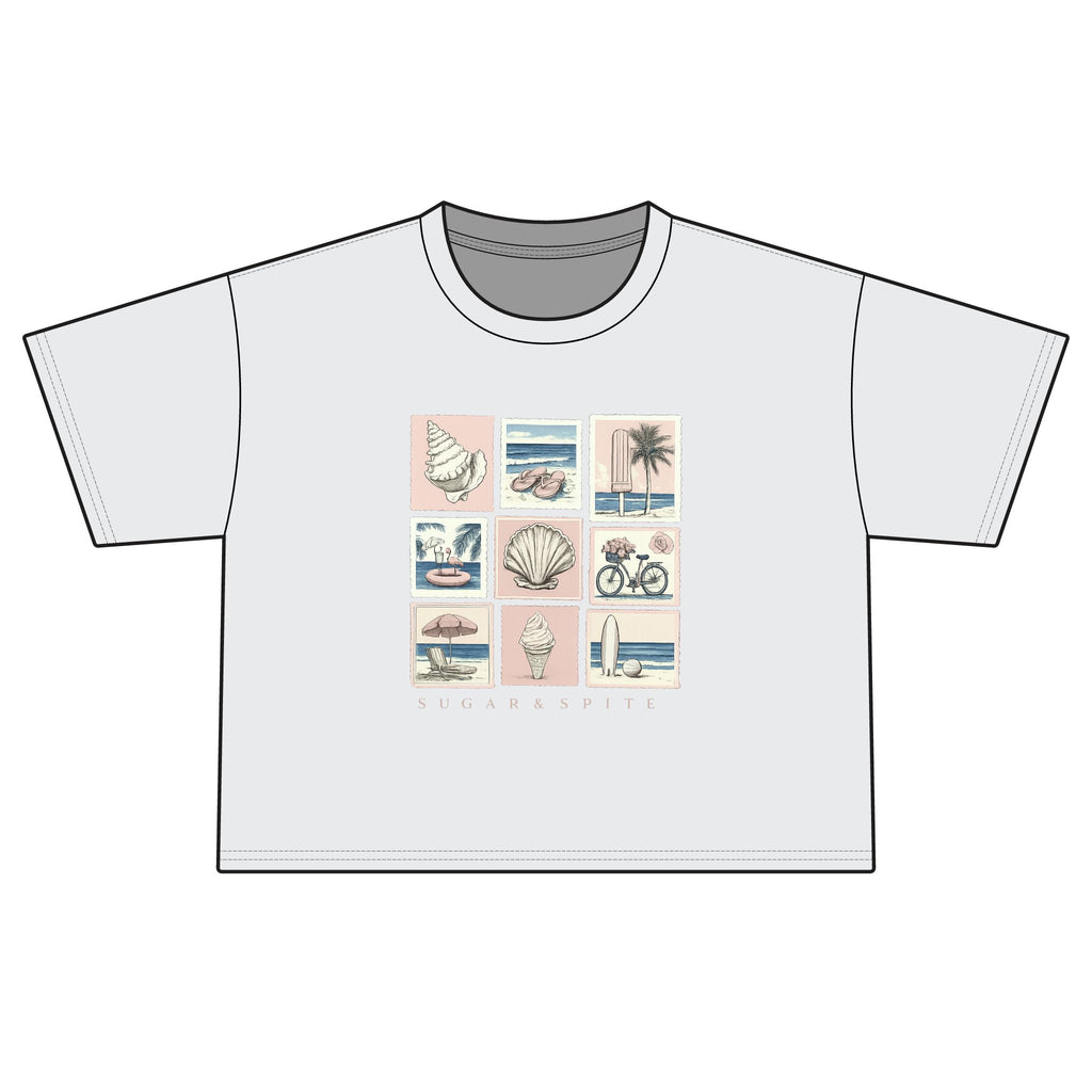 Women's Summer Collage Boxy Tee