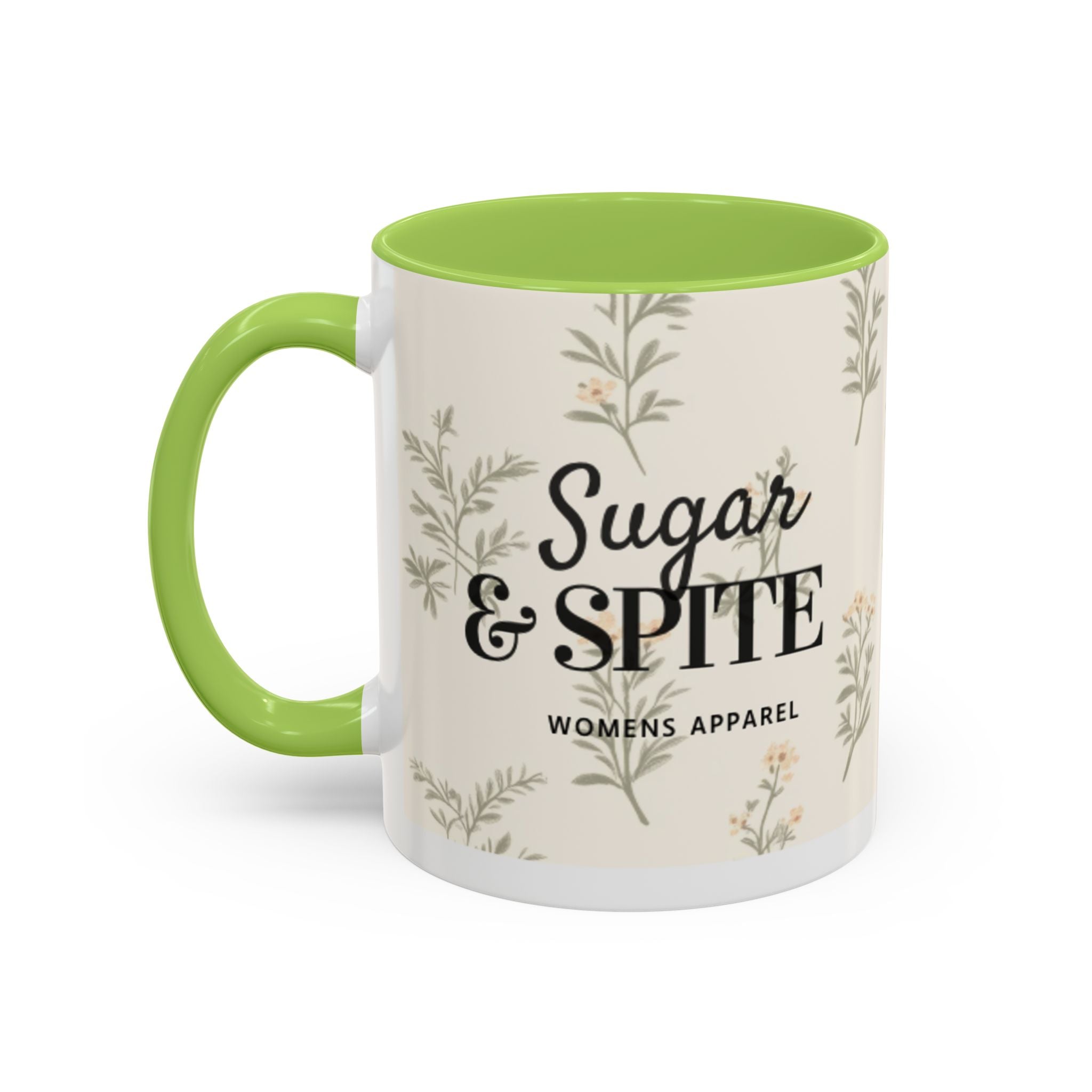Sugar & Spite Floral Coffee Mug — Accent 11/15oz