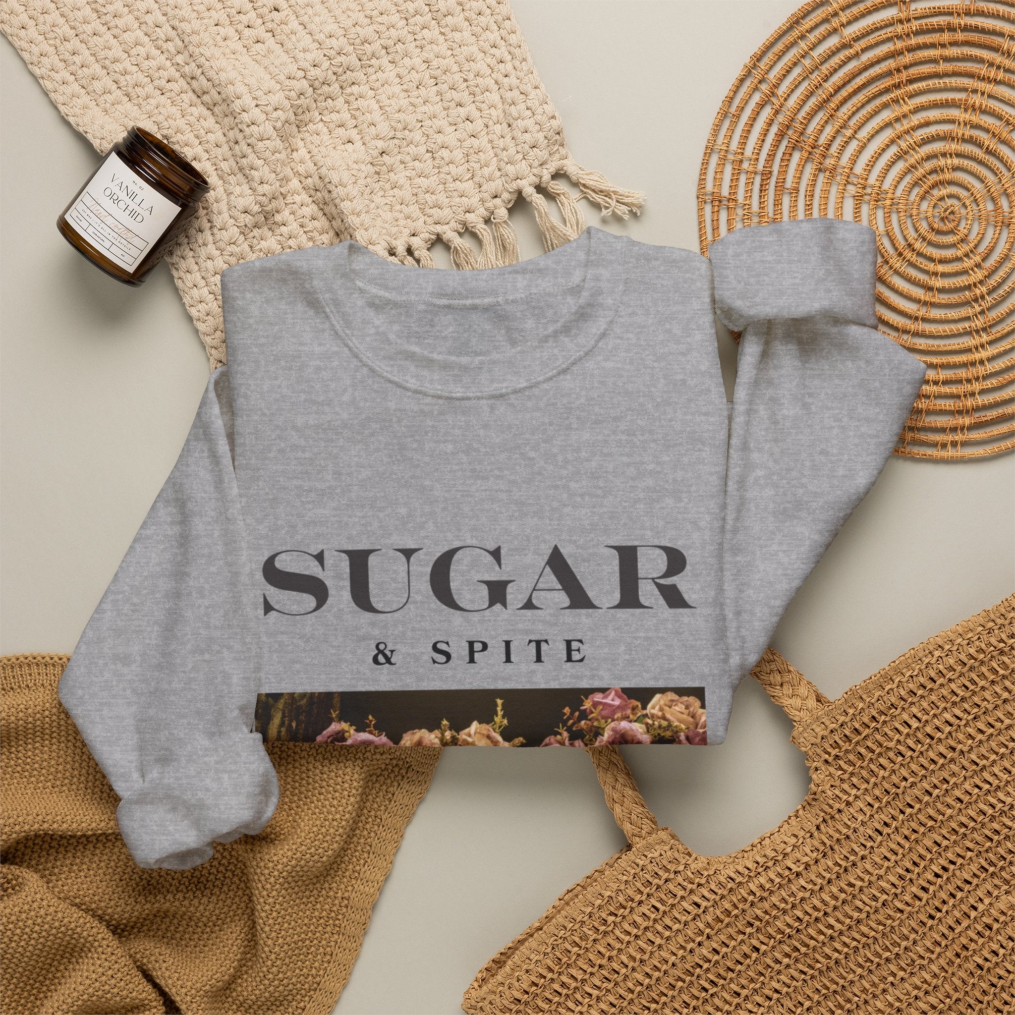Sugar & Spite Skull Crewneck Sweatshirt