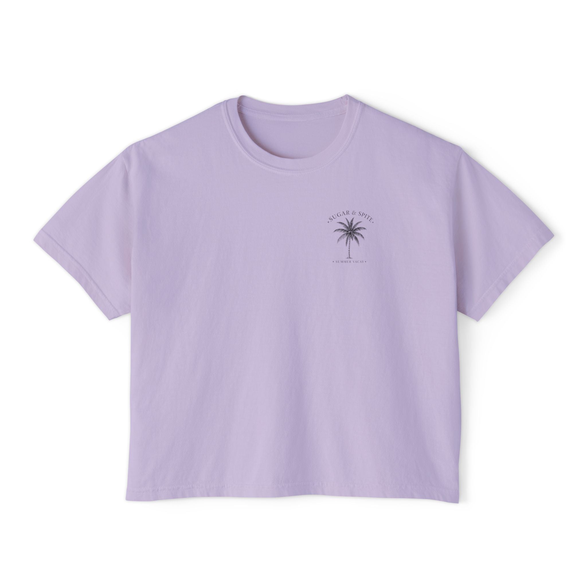 Margaritas Women's Boxy Tee – Palm Cocktail Graphic Tee