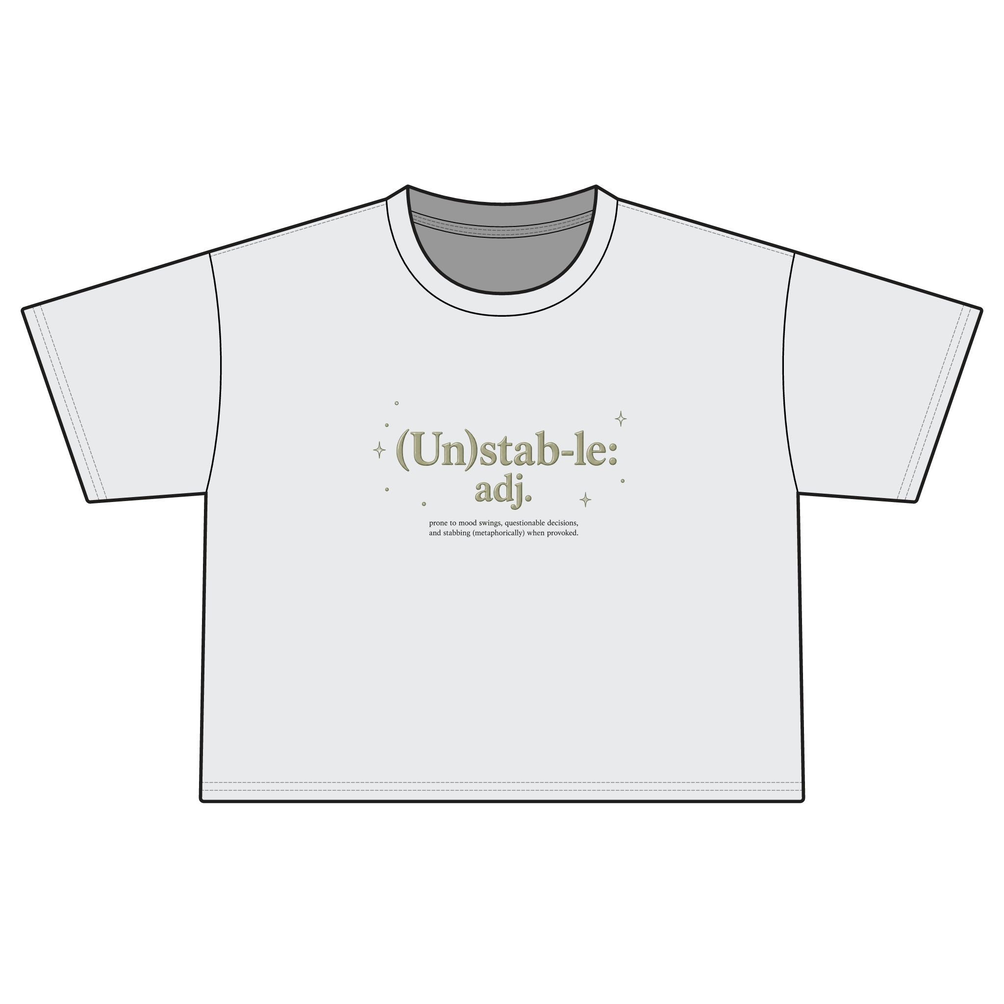 (Un)stab-le Definition Graphic Boxy T-Shirt