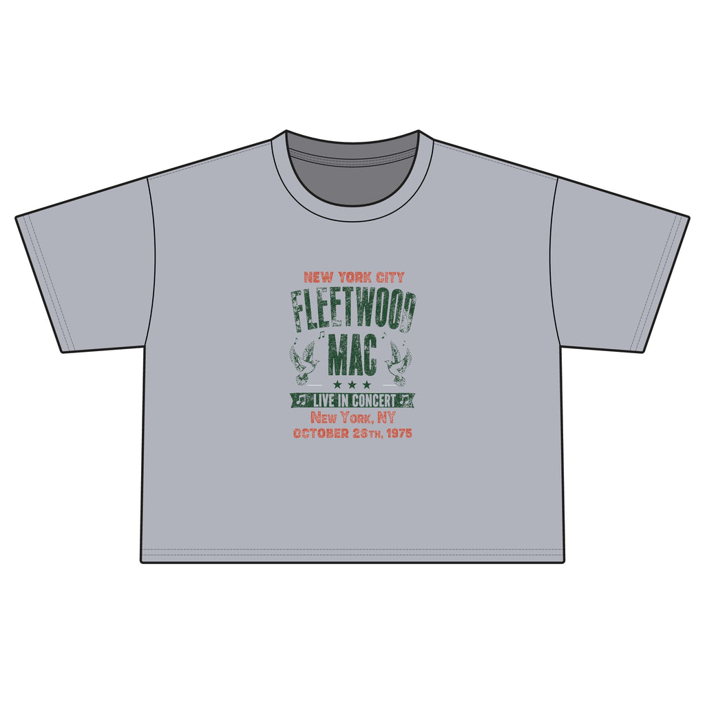 Fleetwood Mac Vintage Tour Boxy Tee — New York City 1975 Concert Shirt