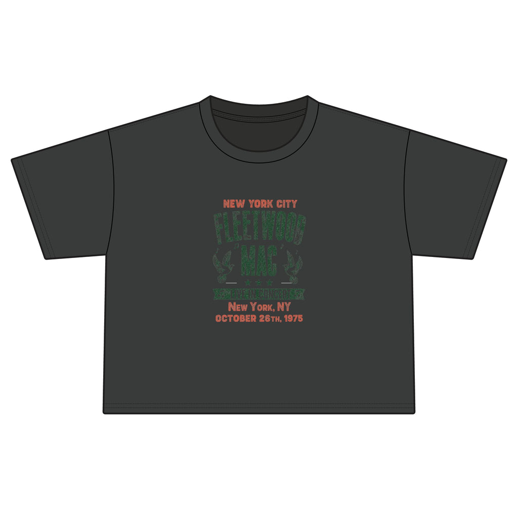 Fleetwood Mac Vintage Tour Boxy Tee — New York City 1975 Concert Shirt