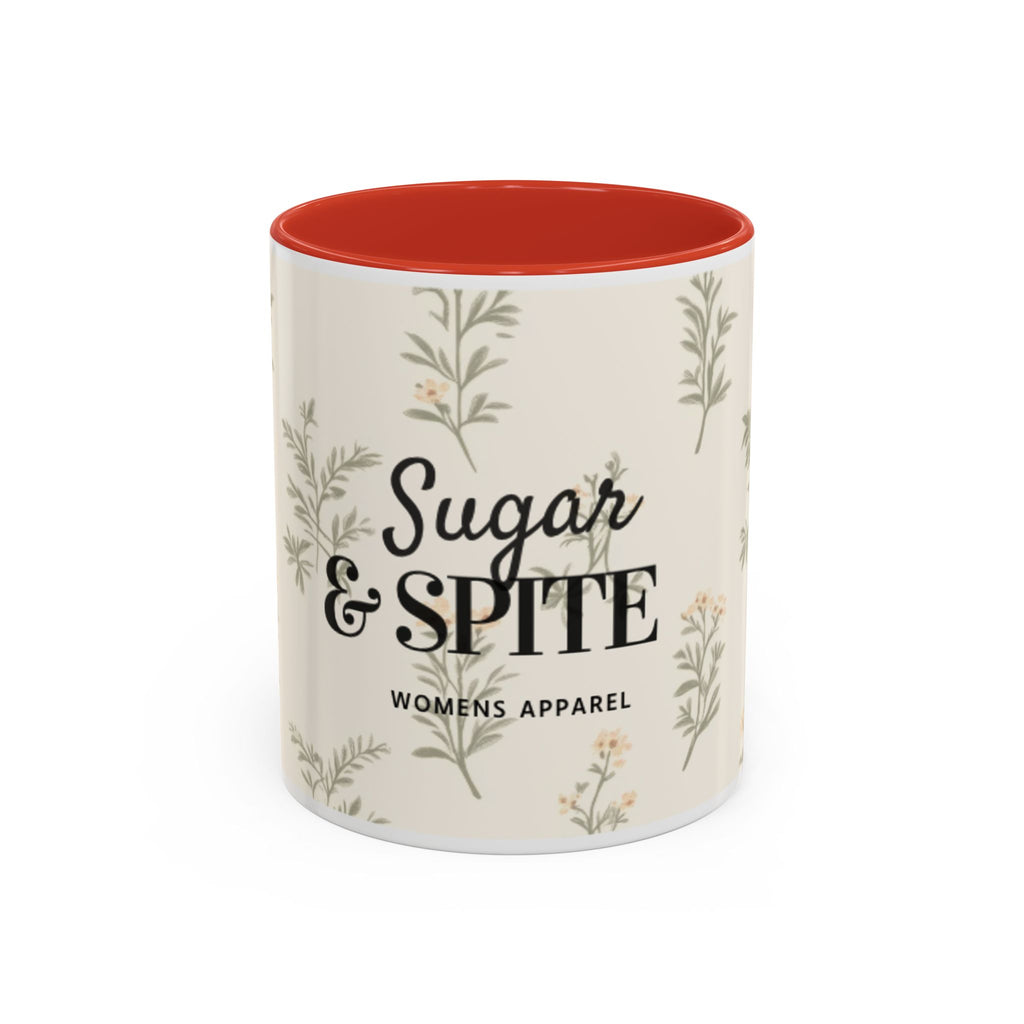 Sugar & Spite Floral Coffee Mug — Accent 11/15oz