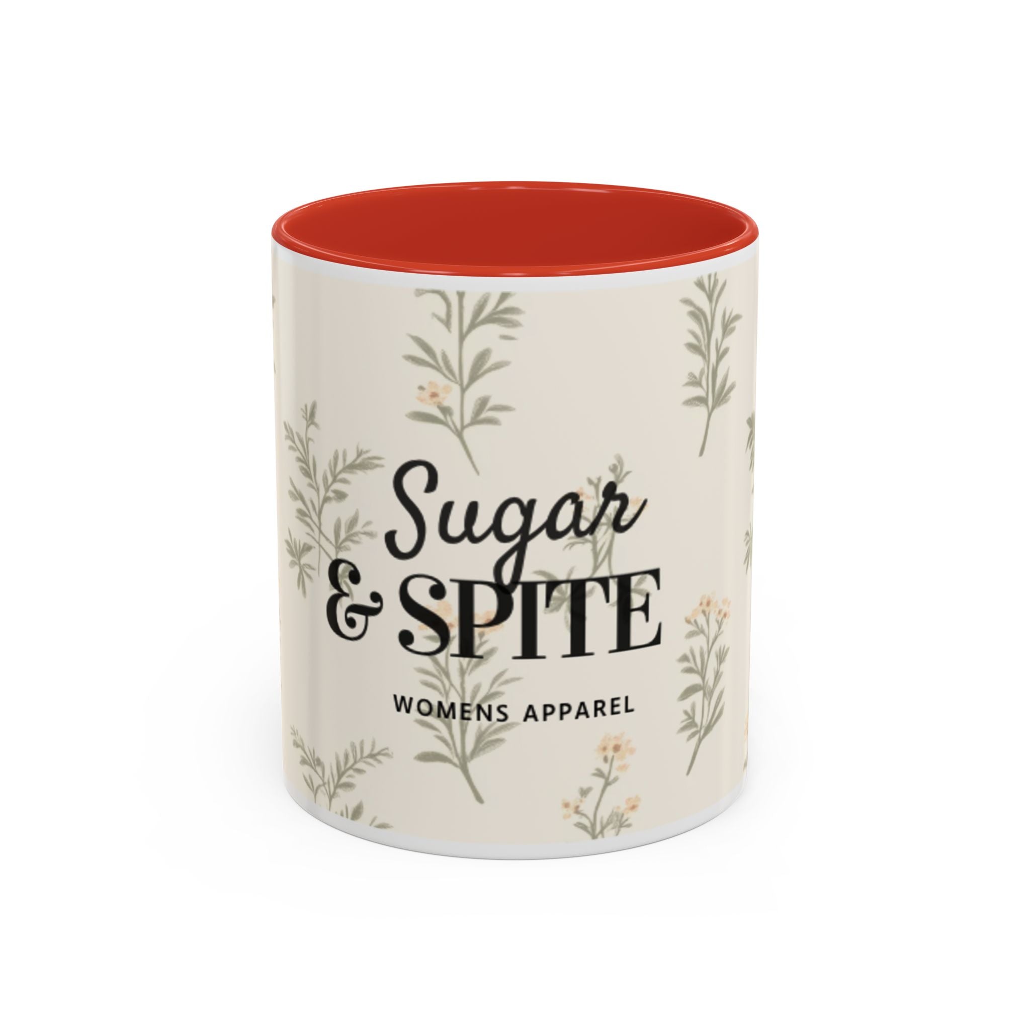 Sugar & Spite Floral Coffee Mug — Accent 11/15oz
