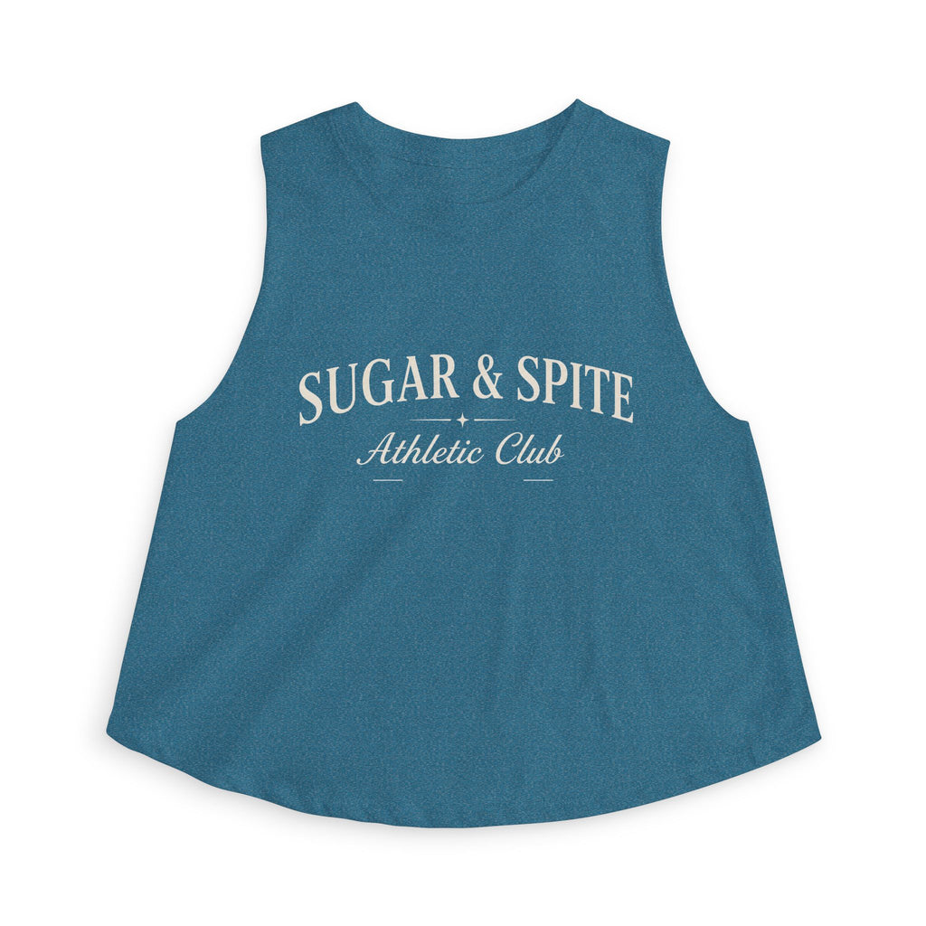 Sugar & Spite Athletic Club Crop Top — Women's Vintage Athletic Tank
