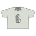 Boxy Women's Tee — Leopard Silhouette Graphic